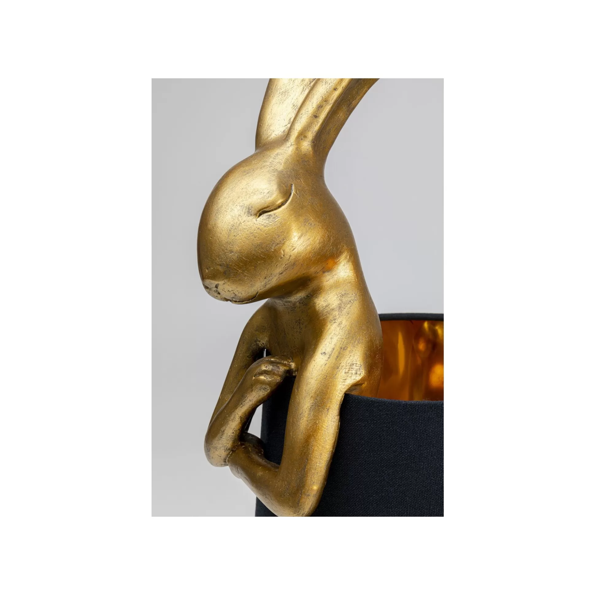 Lampe Animal Lapin Dorée Et Noire 68cm ^KARE Design Best