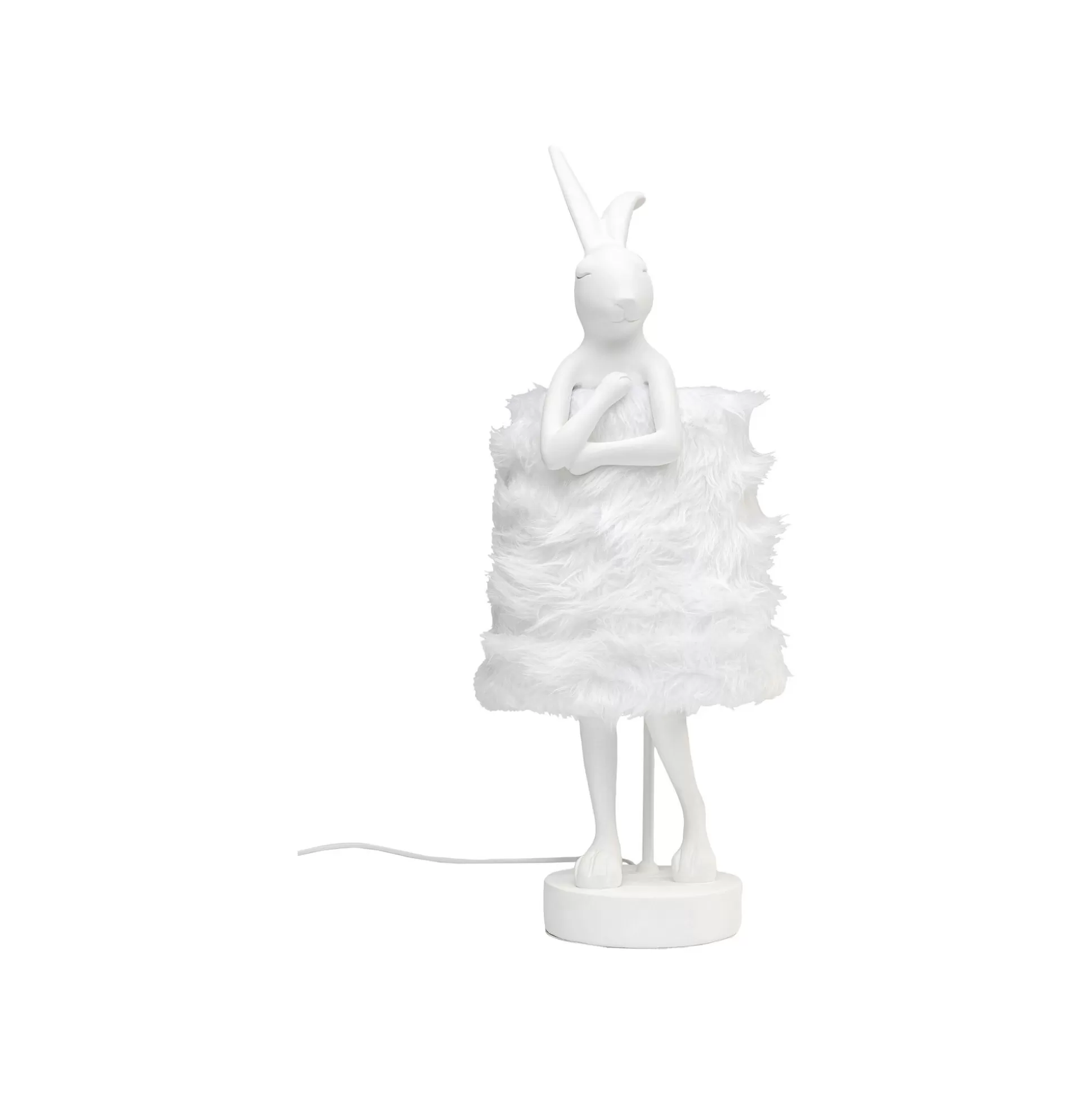 Lampe Animal Lapin Fluff Blanc 68cm ^KARE Design Fashion