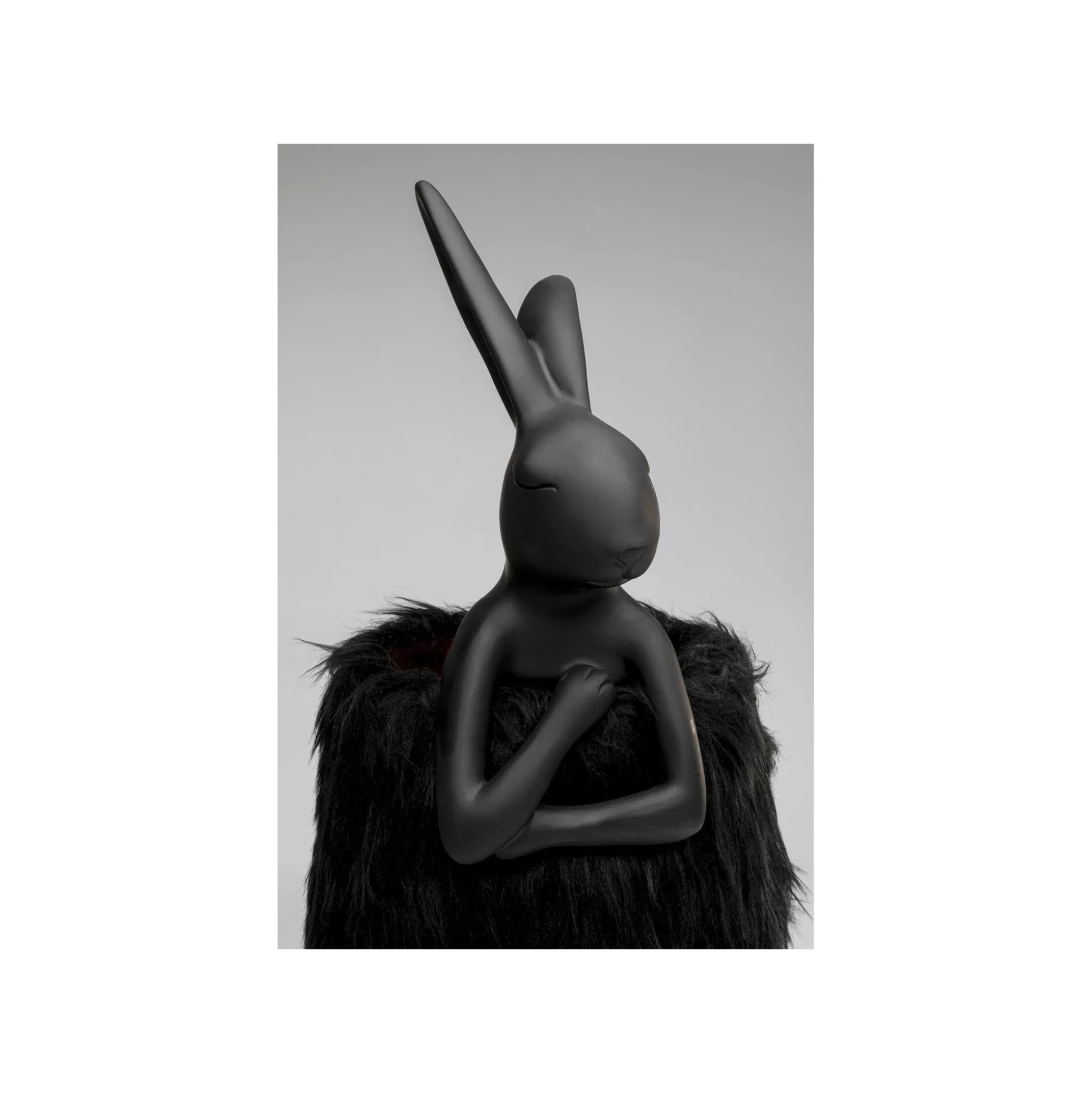 Lampe Animal Lapin Fluff Noir 68cm ^KARE Design Online