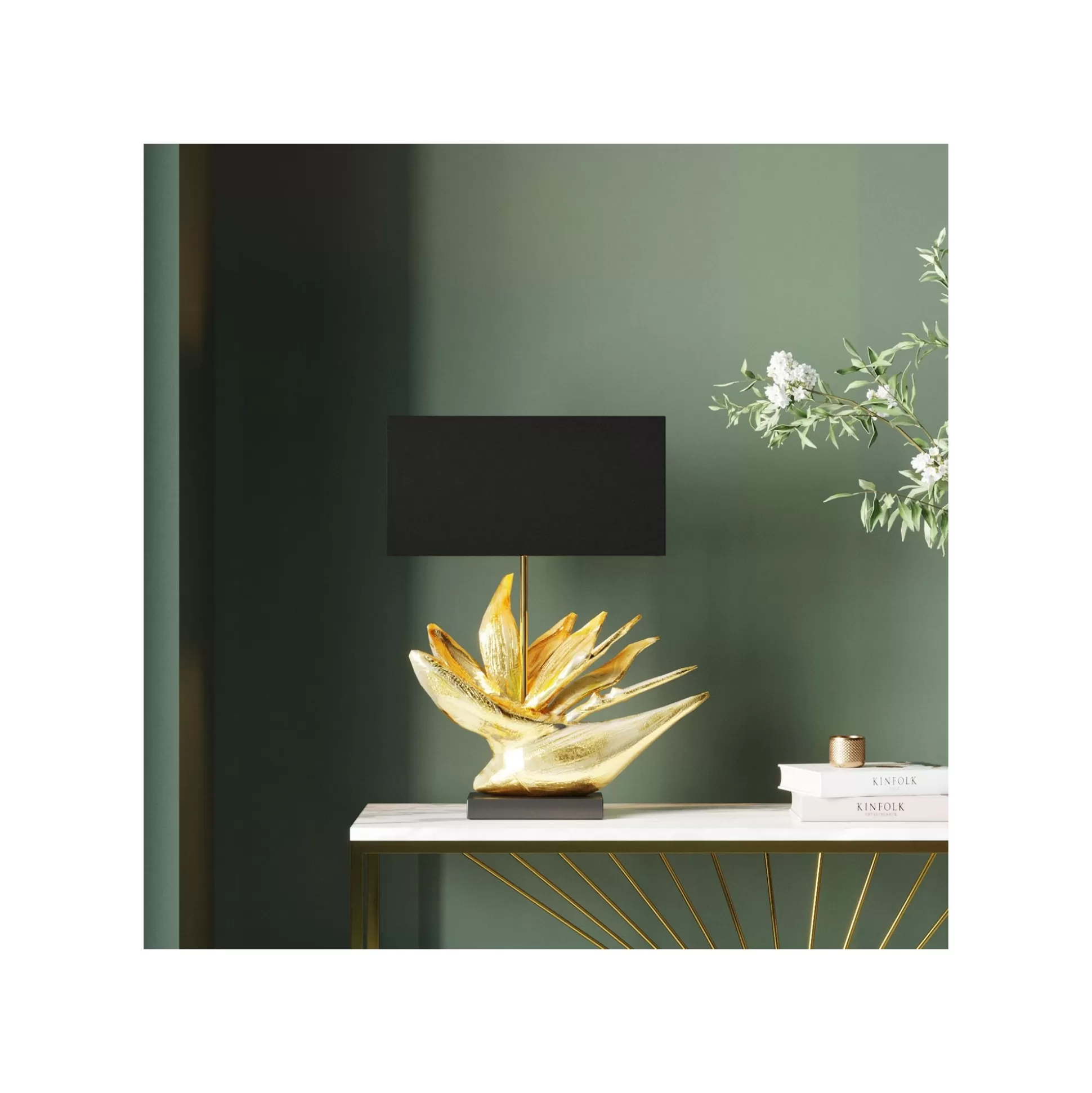 Lampe Fleur Dorée ^KARE Design Outlet