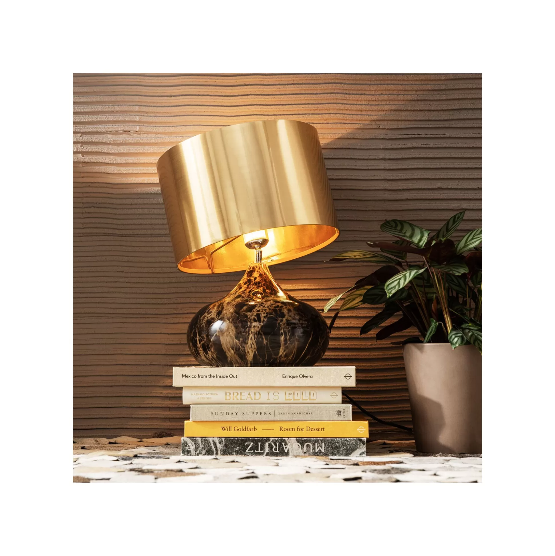 Lampe Mamo Deluxe Marron Et Dorée ^KARE Design Sale