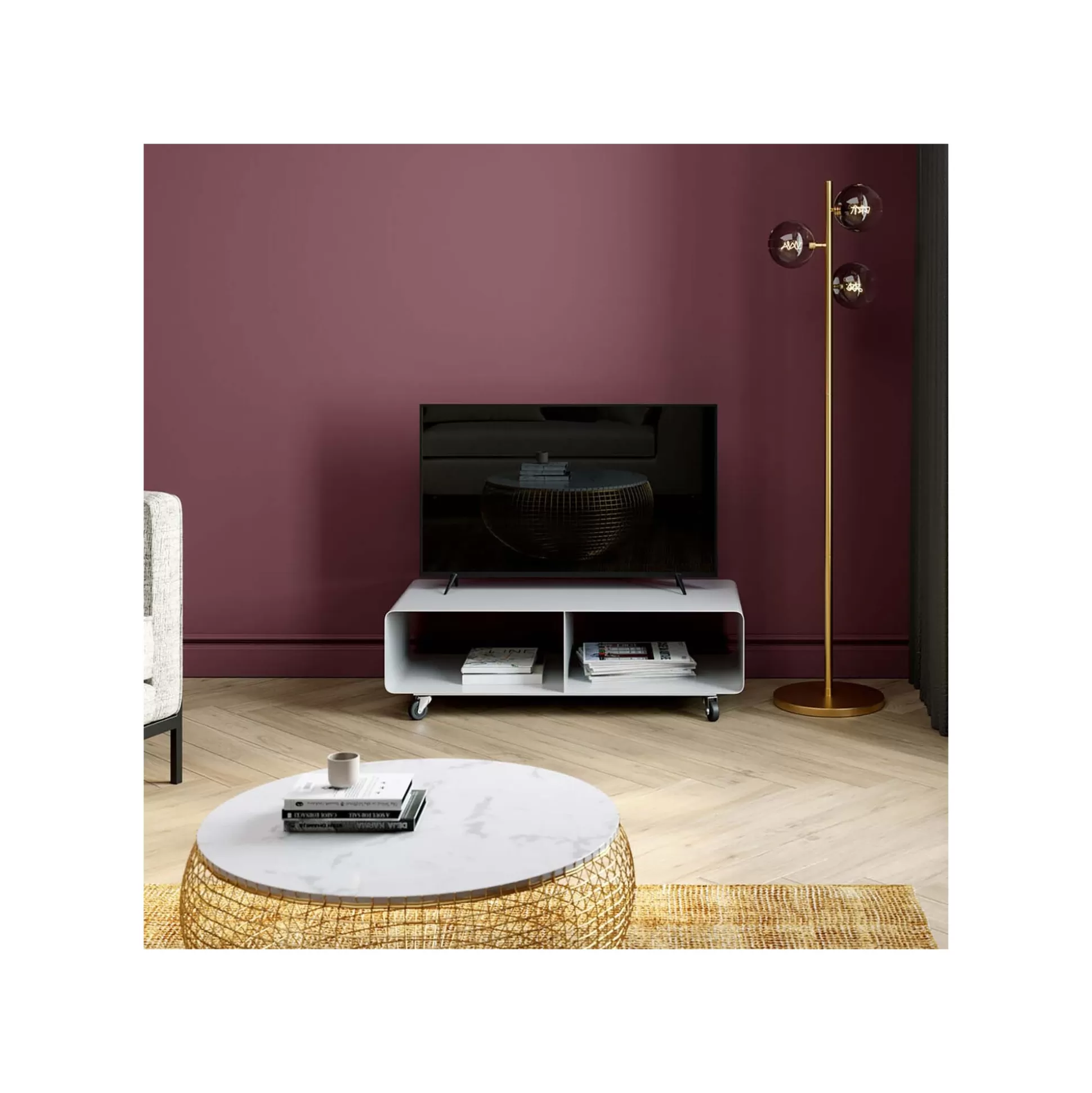 Meuble TV Lounge Blanc ^KARE Design Outlet