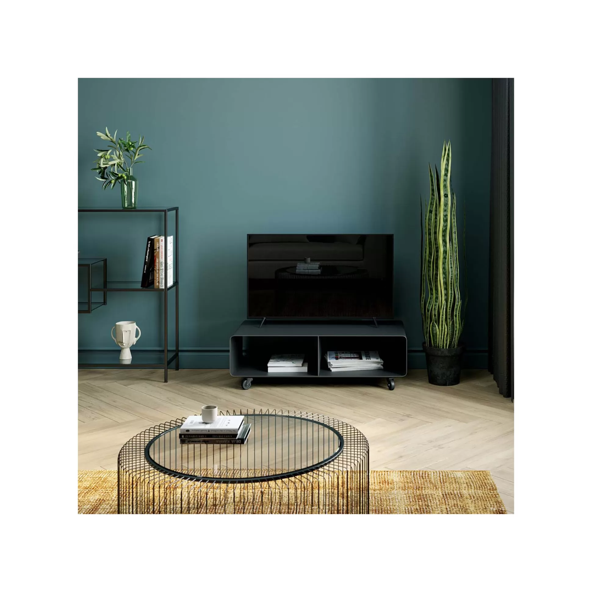 Meuble TV Lounge Gris ^KARE Design Sale