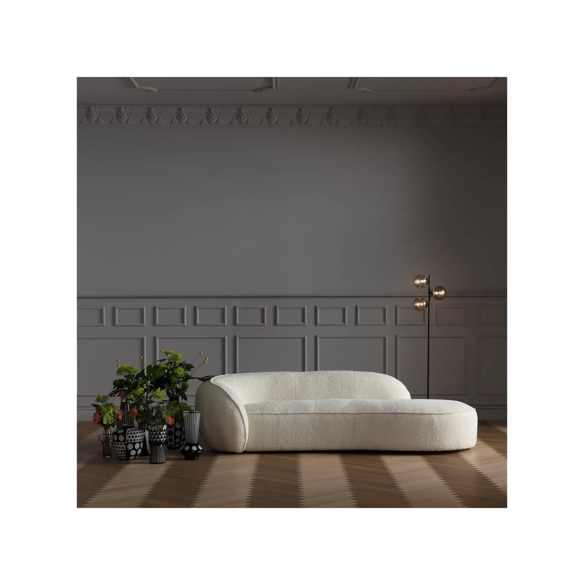 Méridienne Wonder 252cm Crème ^KARE Design Discount