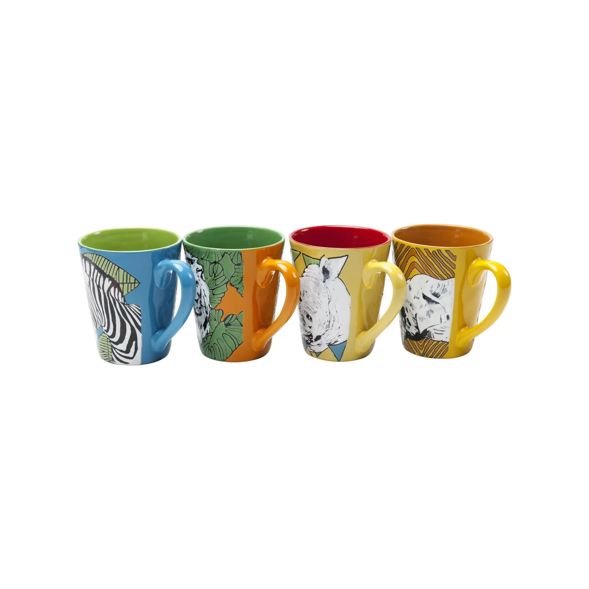 Mugs Animaux De La Savane Set De 4 ^KARE Design Hot