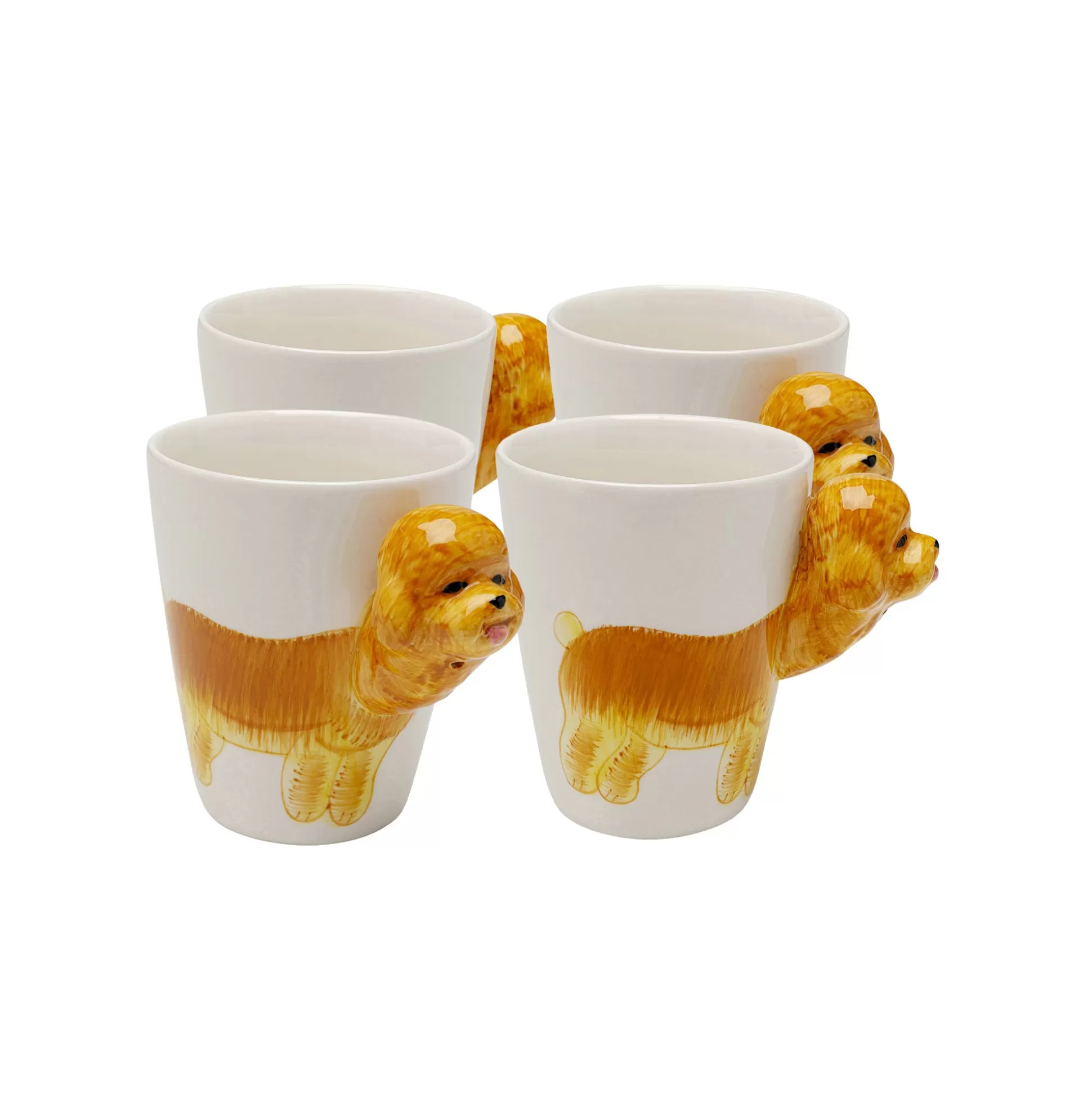 Mugs Caniche Set De 4 ^KARE Design Best Sale