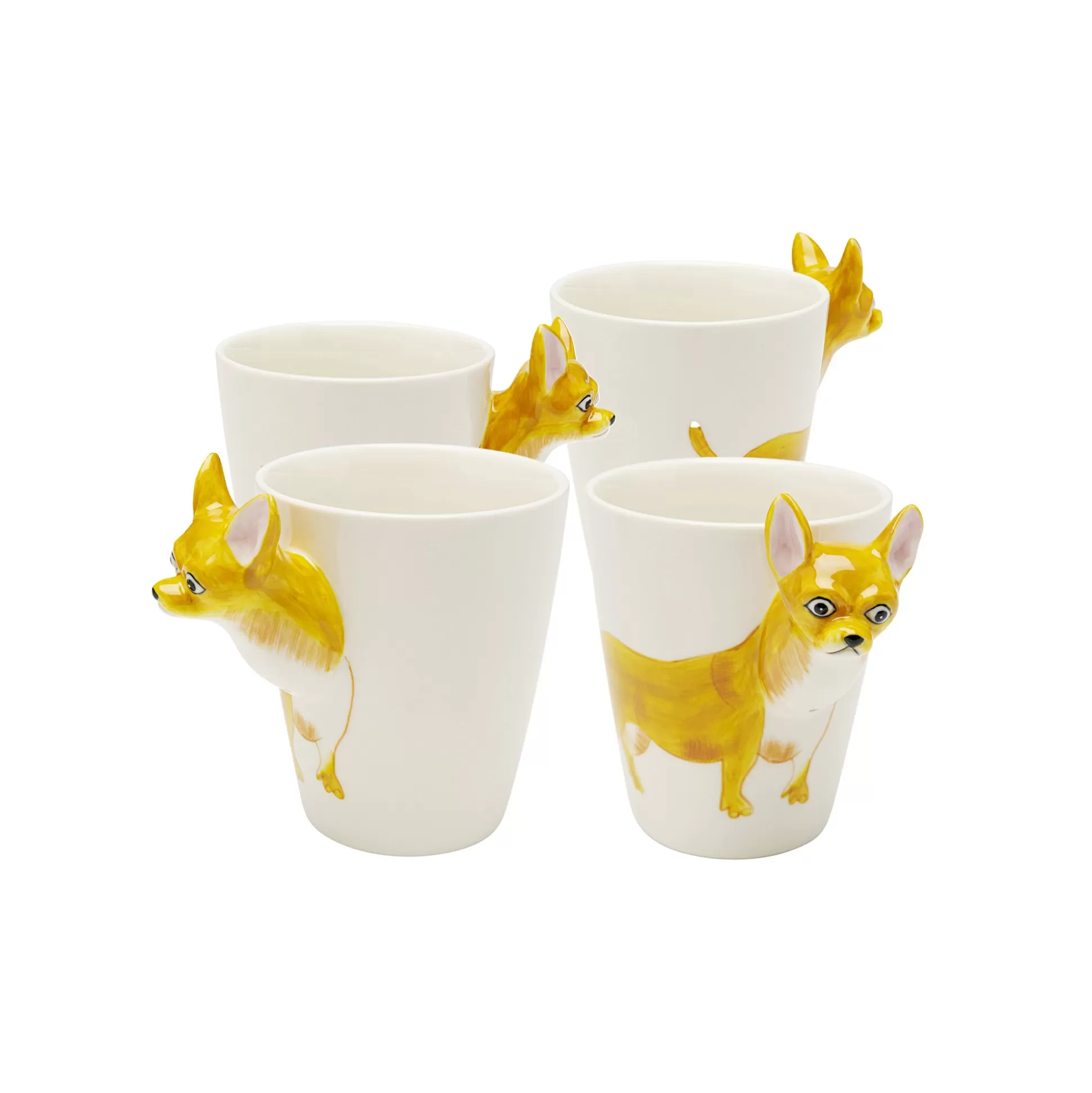 Mugs Chihuahua Set De 4 ^KARE Design Store