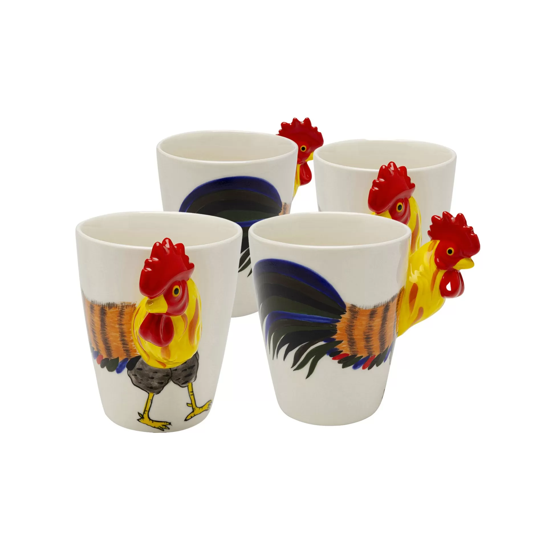 Mugs Coq Set De 4 ^KARE Design Outlet