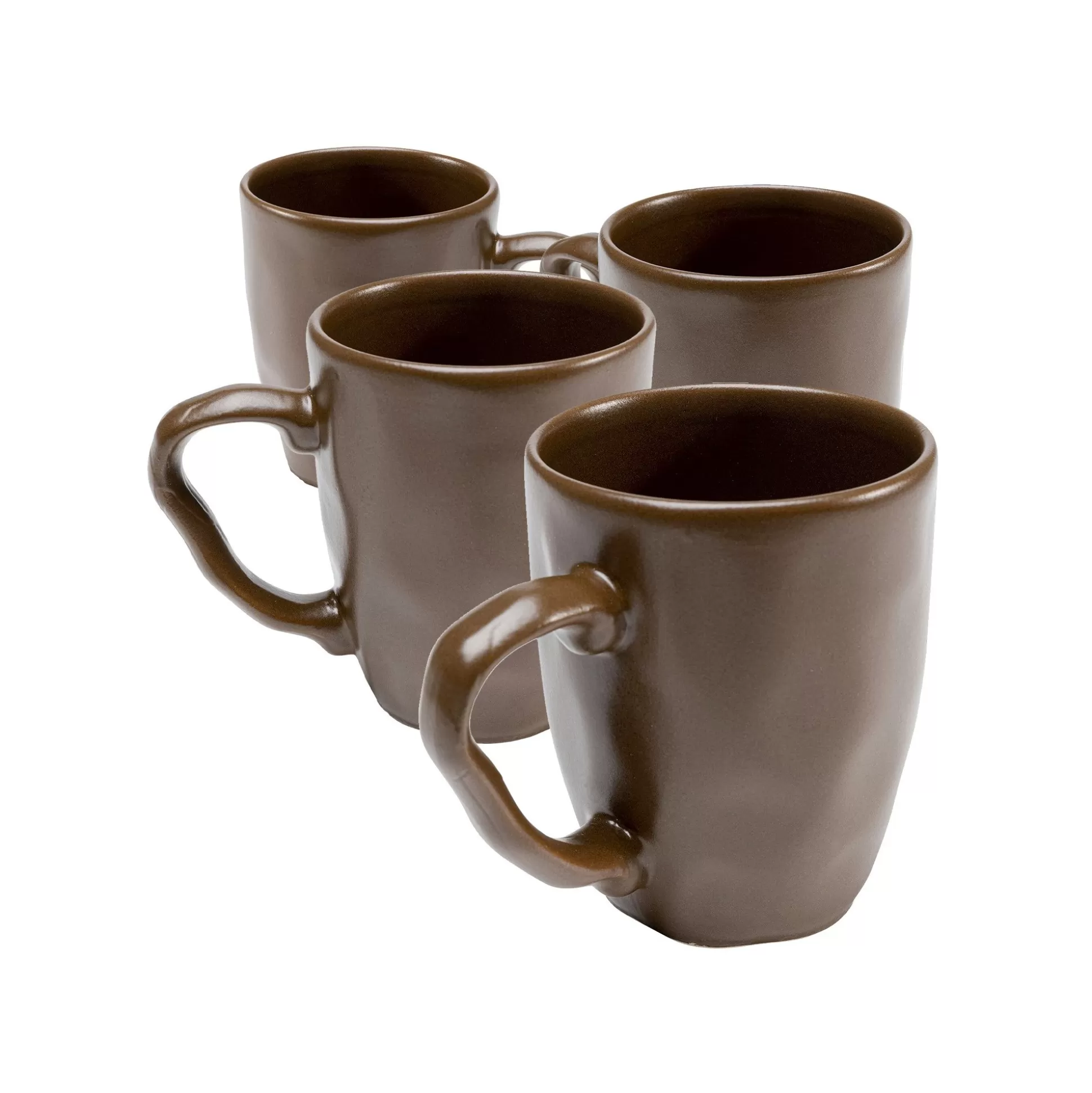 Mugs Savannah Marron Set De 4 ^KARE Design Outlet