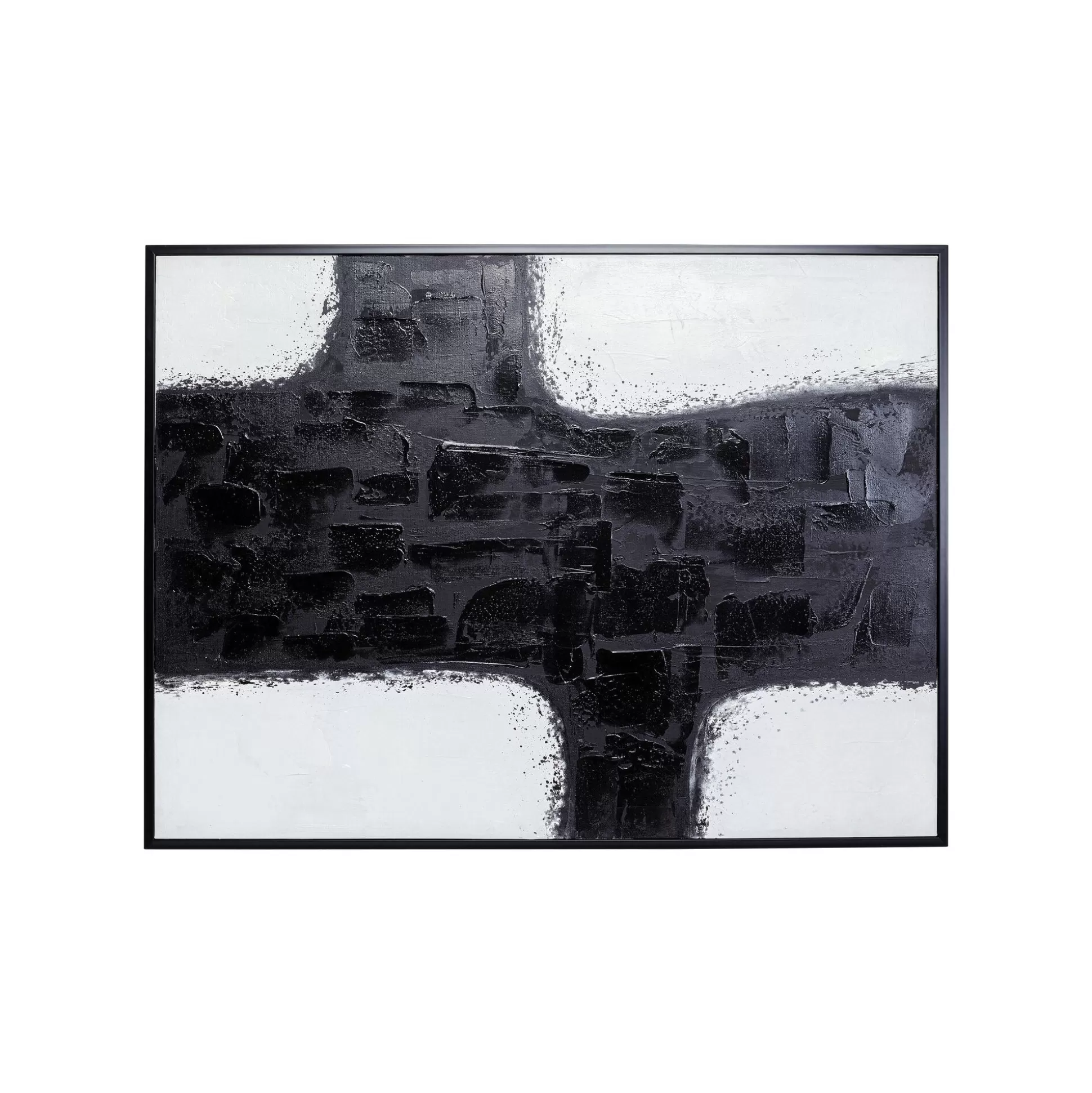 Peinture Crossroads 120x90cm Noire Et Blanche ^KARE Design Hot