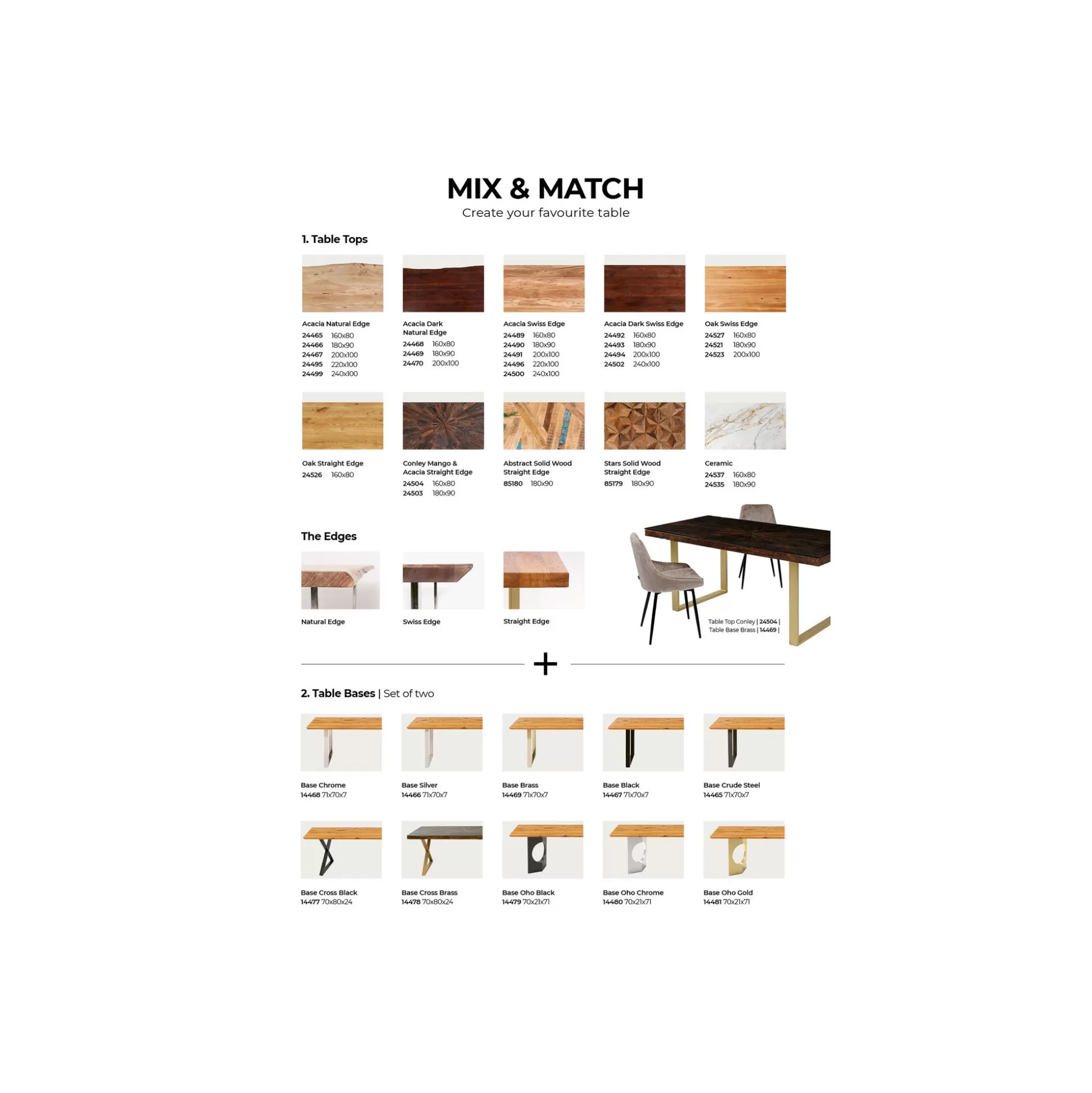 Pieds De Table Tavola Oho Chromés Set De 2 ^KARE Design Best