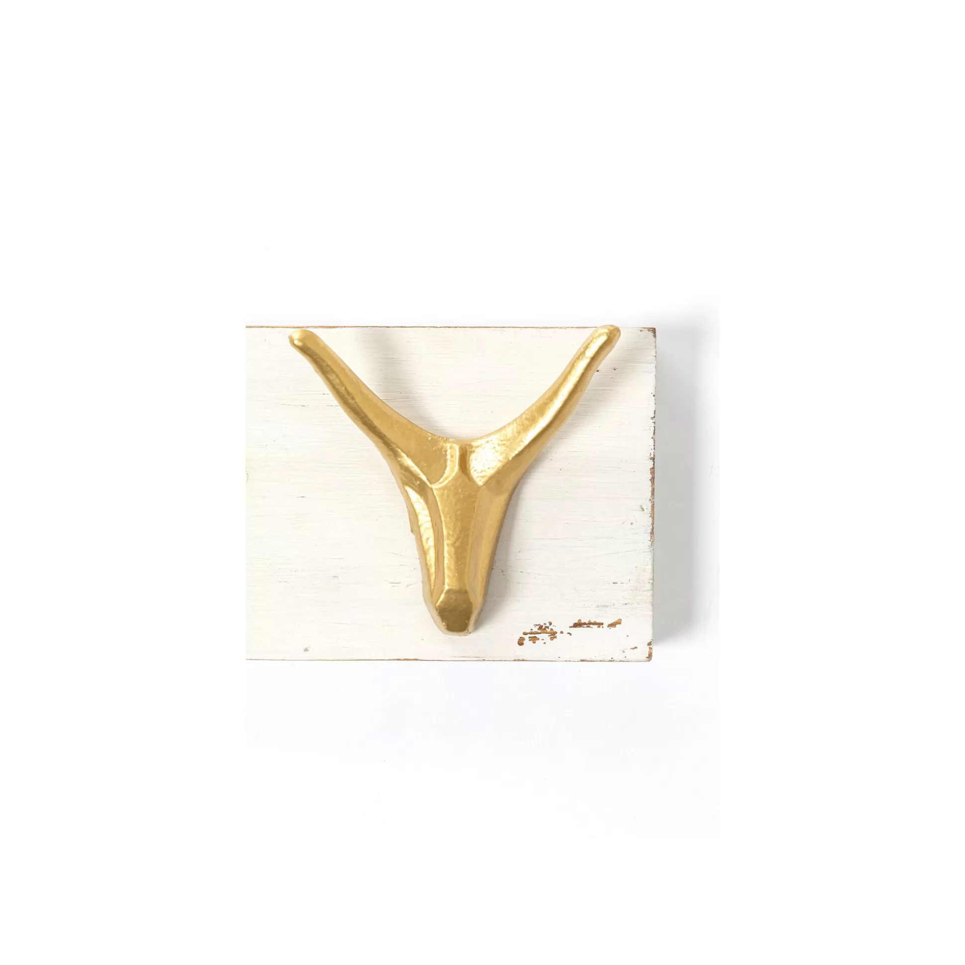 Portemanteau Mural Cerfs Blanc Et Doré 75cm ^KARE Design Discount