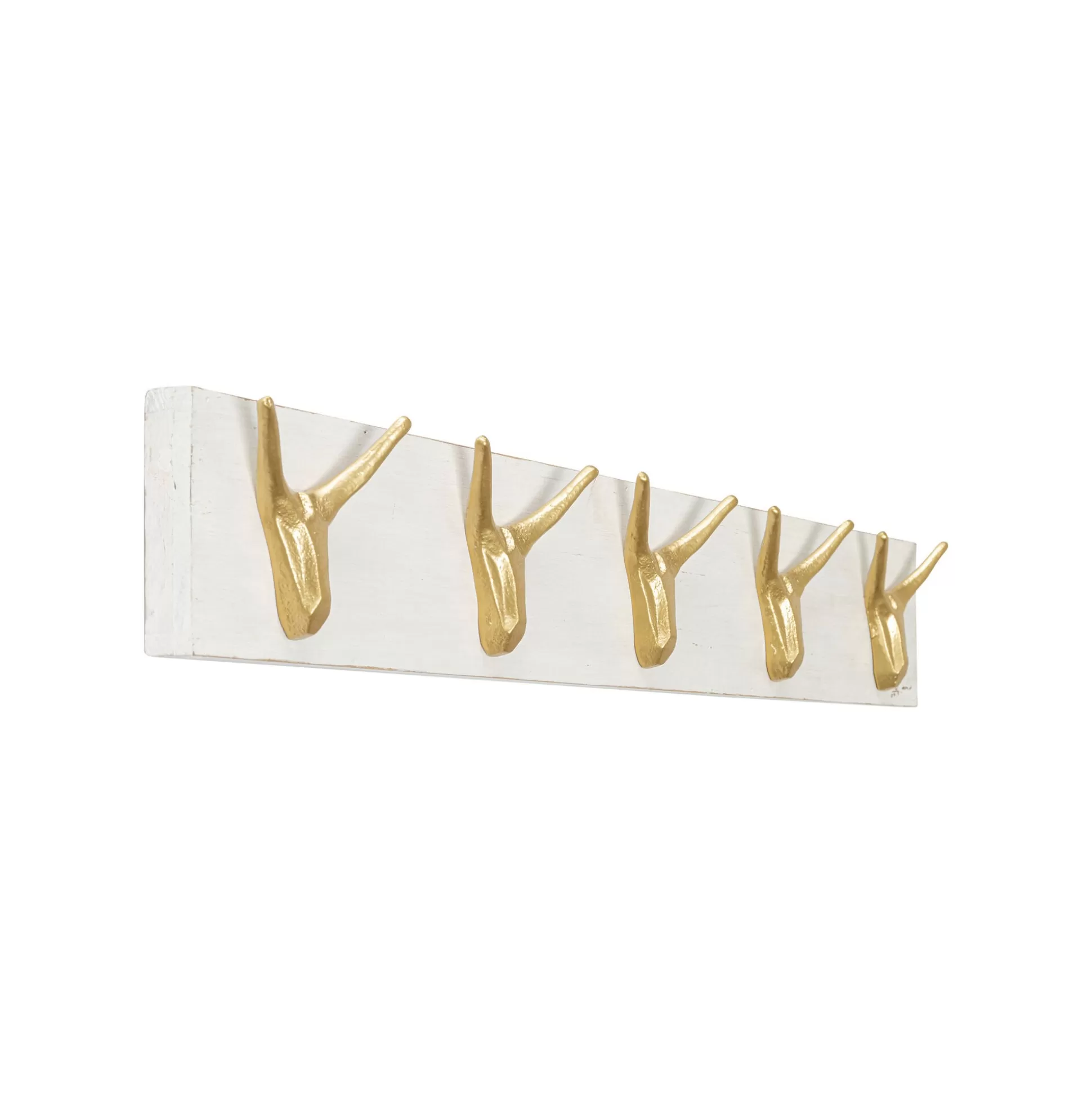 Portemanteau Mural Cerfs Blanc Et Doré 75cm ^KARE Design Discount