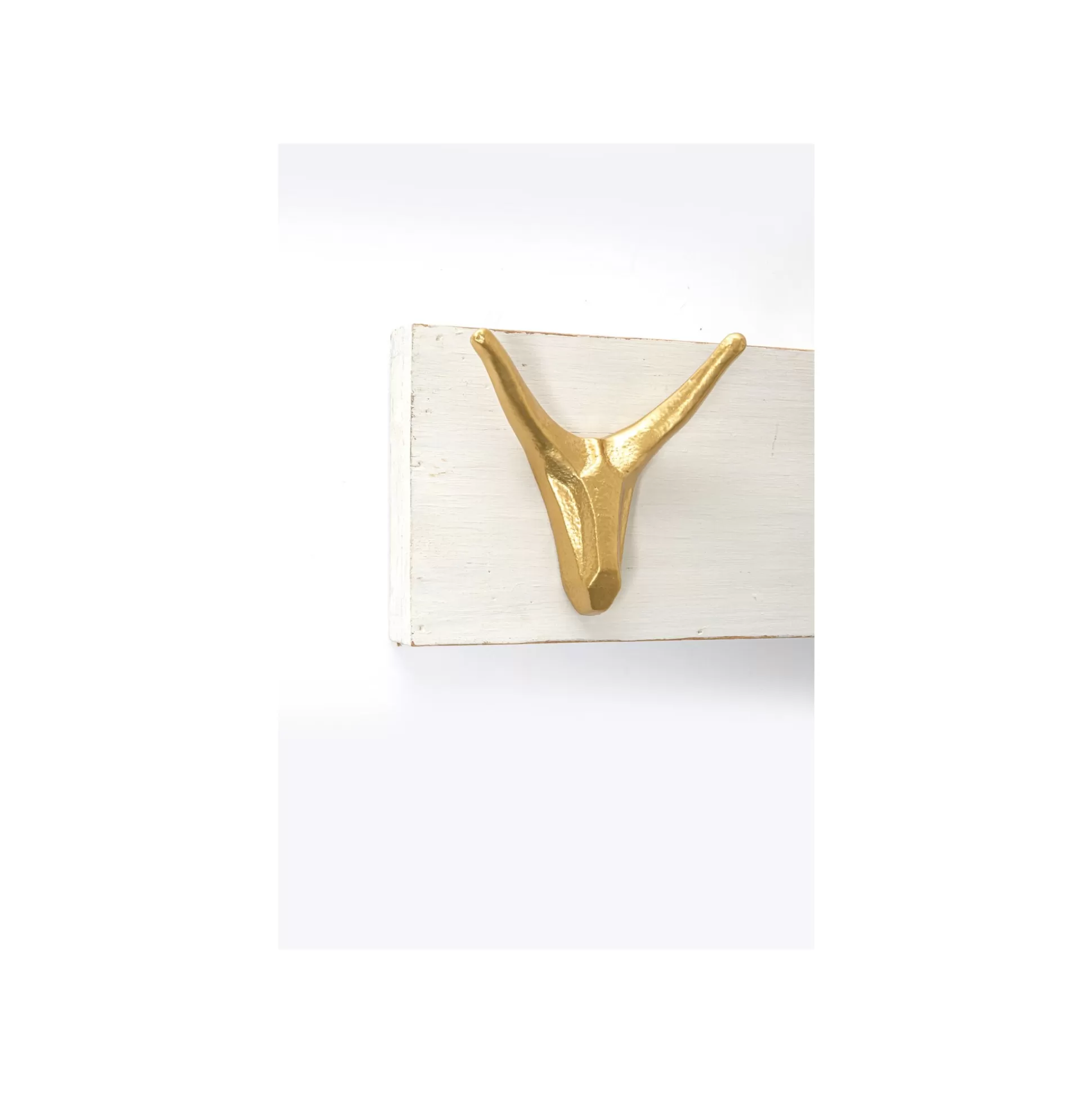 Portemanteau Mural Cerfs Blanc Et Doré 75cm ^KARE Design Discount