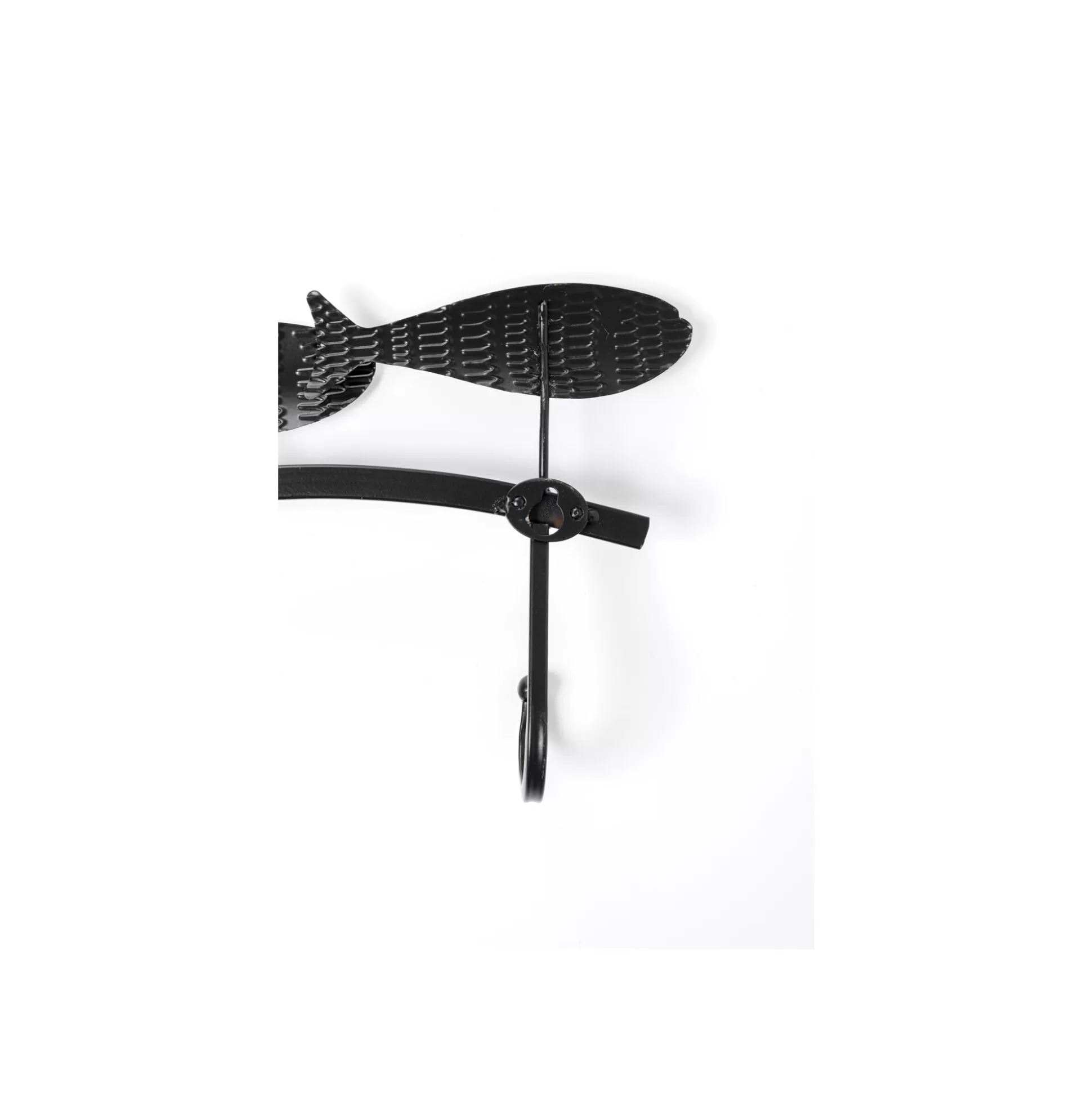 Portemanteau Mural Poissons Noirs Et Blancs 62cm ^KARE Design Shop