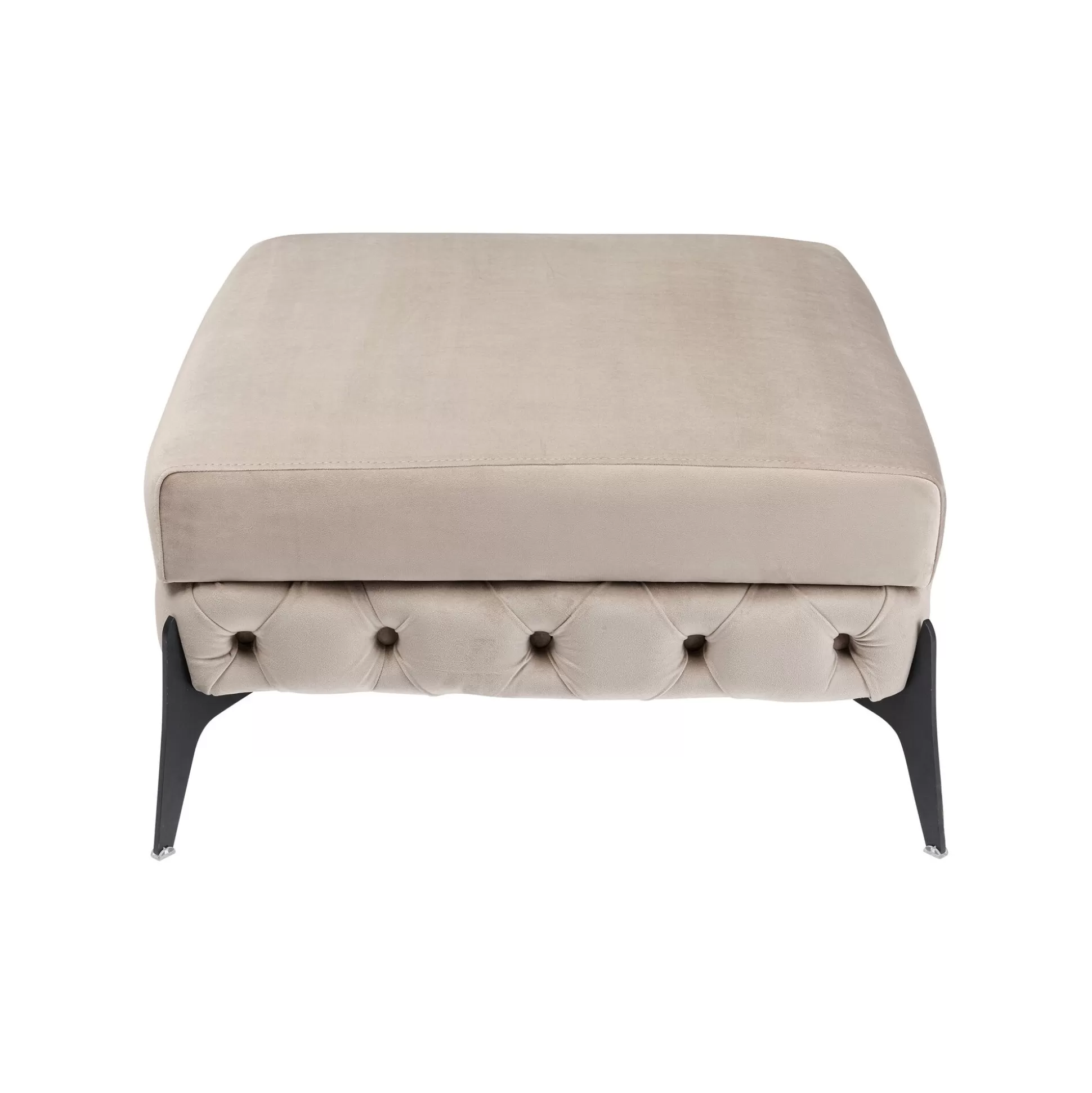 Pouf Bellissima Velours Beige ^KARE Design Flash Sale