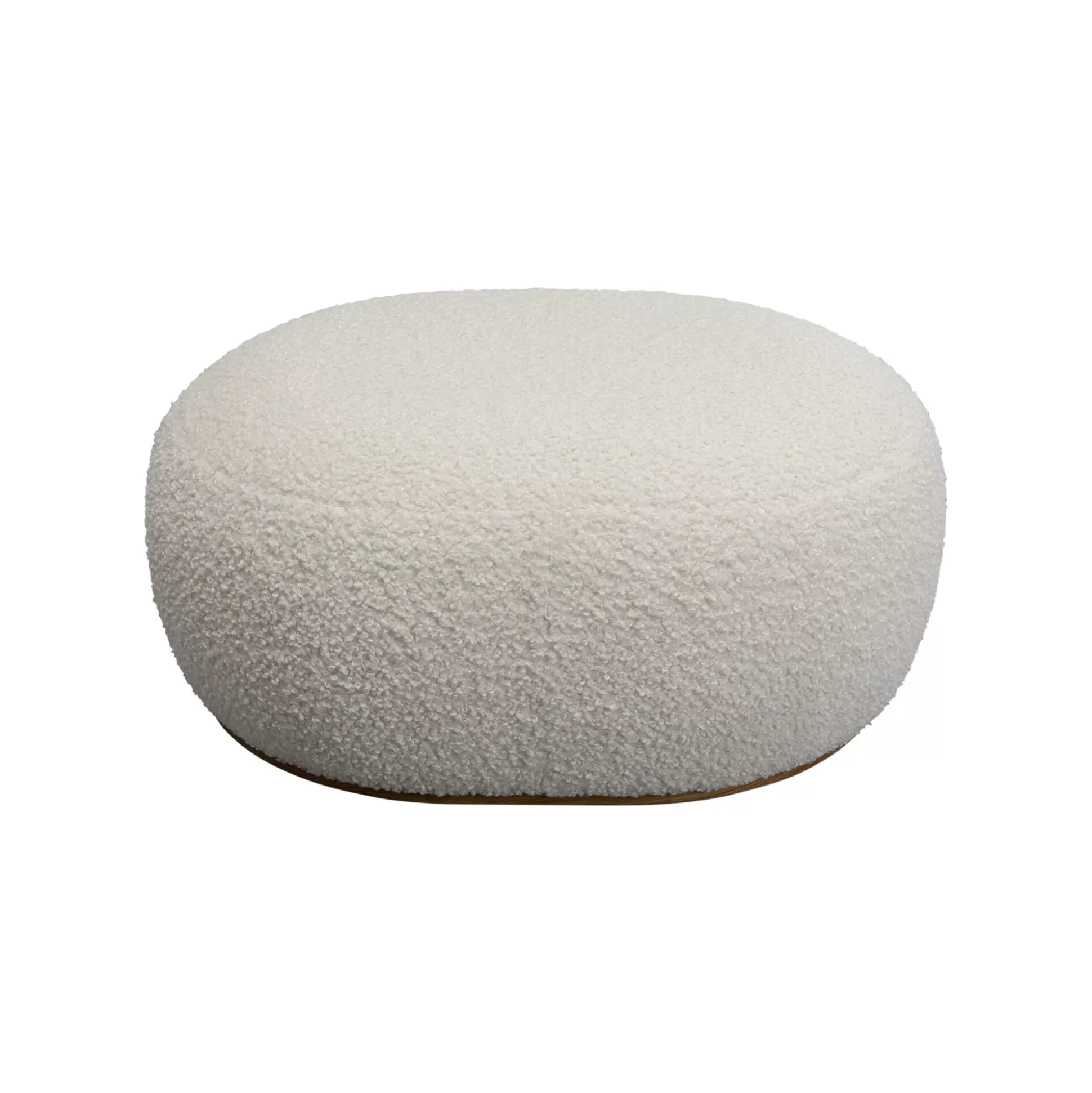 Pouf Pebble Boucle Blanc ^KARE Design Flash Sale