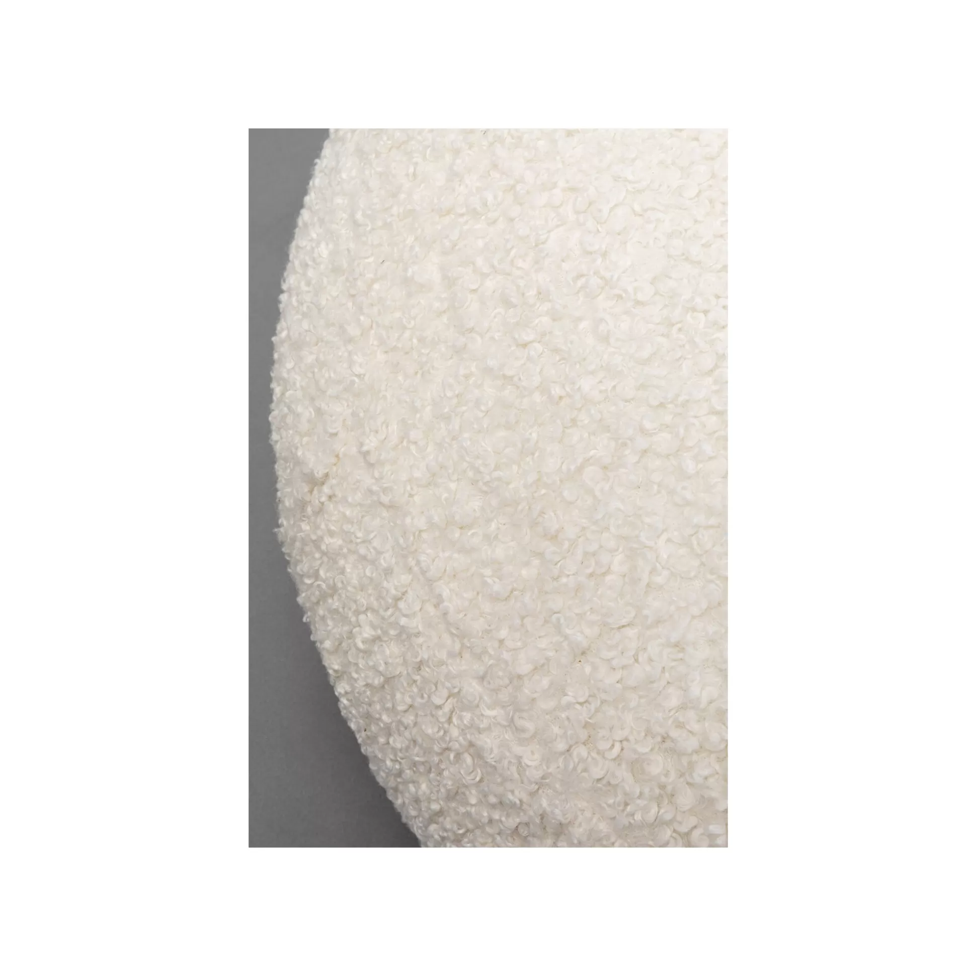 Pouf Pebble Boucle Blanc ^KARE Design Flash Sale