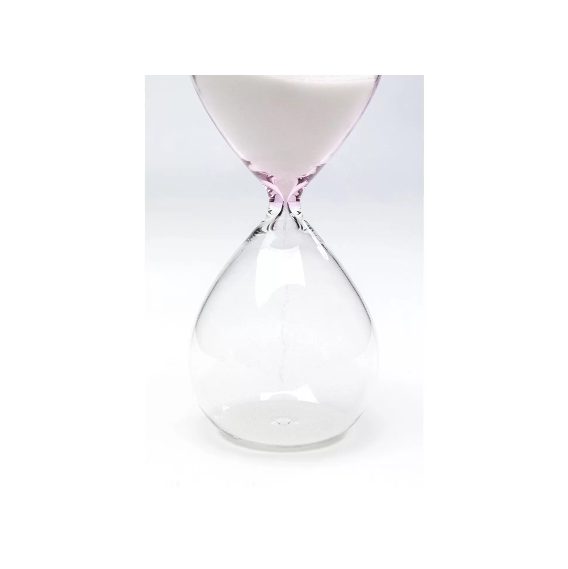 Sablier Timer Transparent Et Blanc 17cm ^KARE Design New