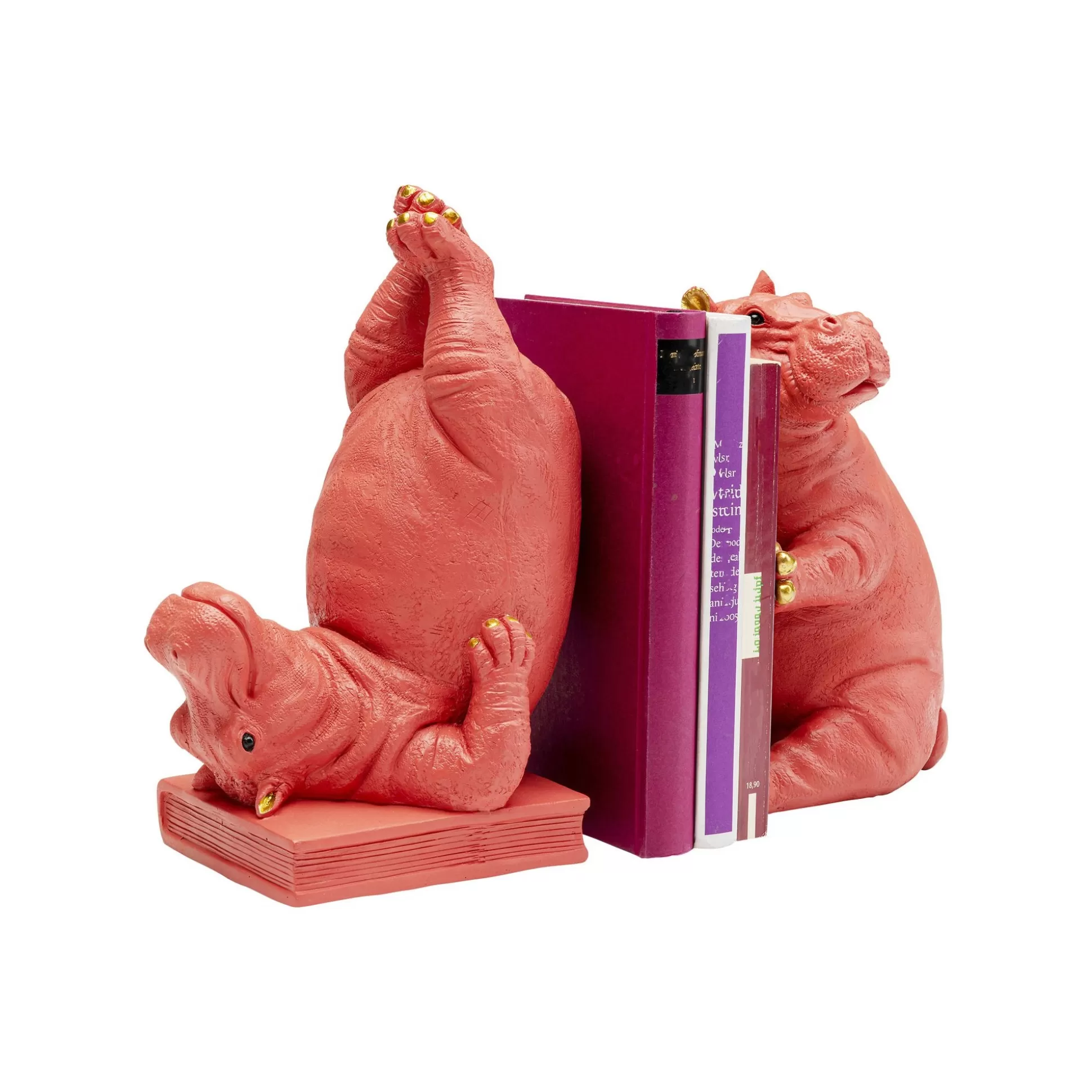 Serre-livres Hippopotames Roses Set De 2 ^KARE Design Best Sale