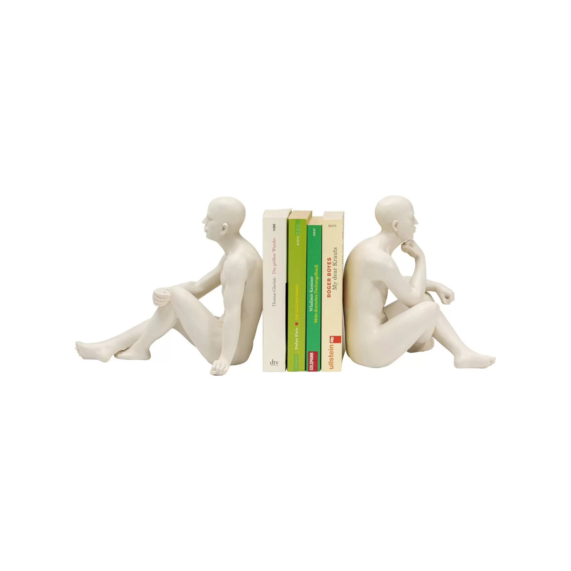 Serre-livres Hommes Assis Blancs Set De 2 ^KARE Design Flash Sale