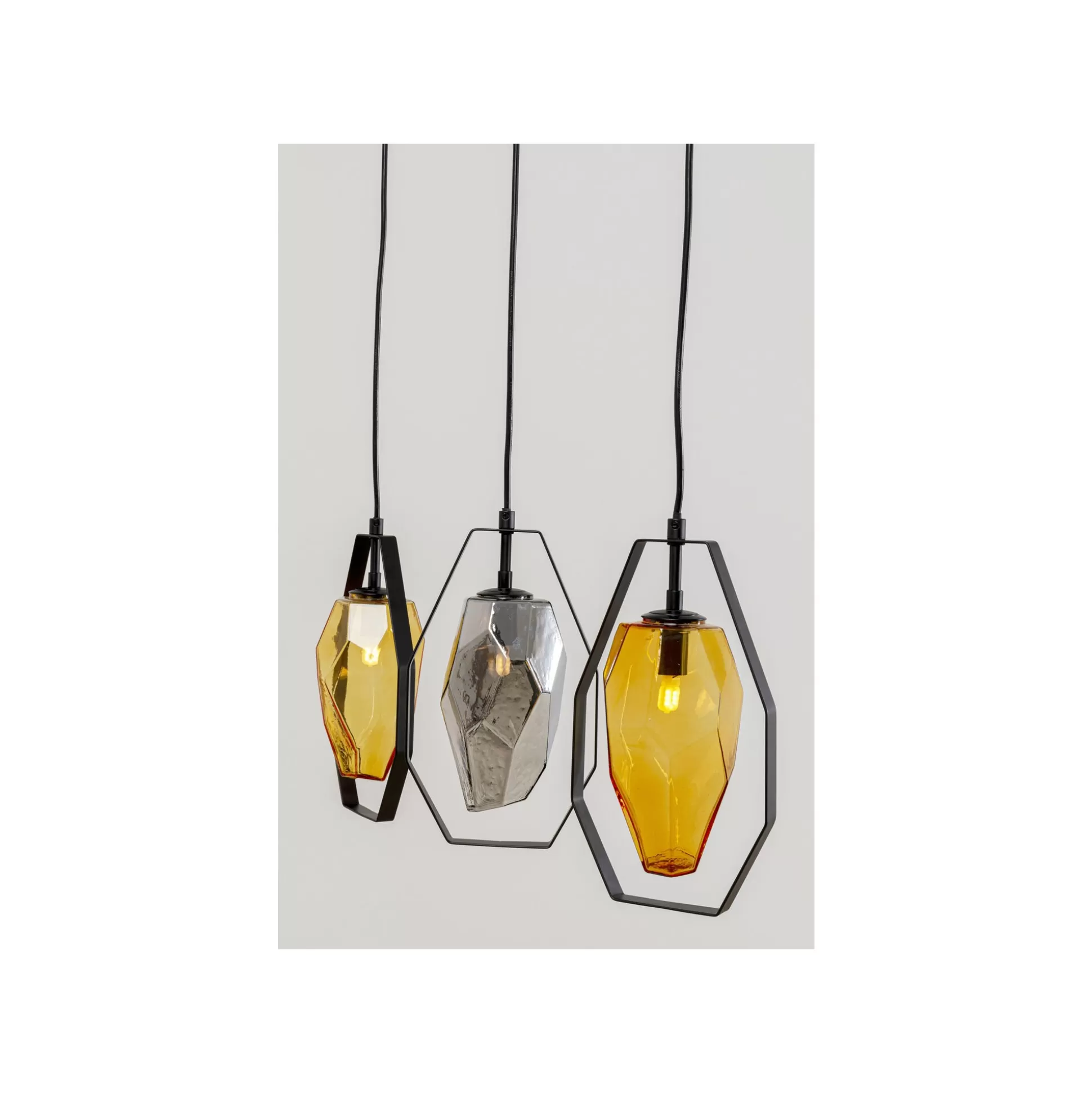 Suspension Diamond Fever Noire 67cm ^KARE Design Outlet