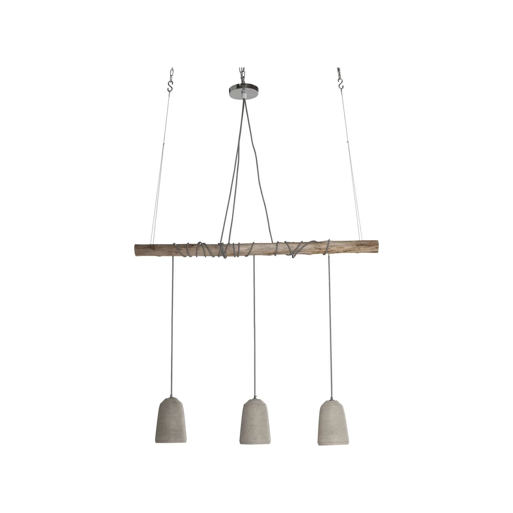 Suspension Dining Concrete 3 Grise ^KARE Design Shop