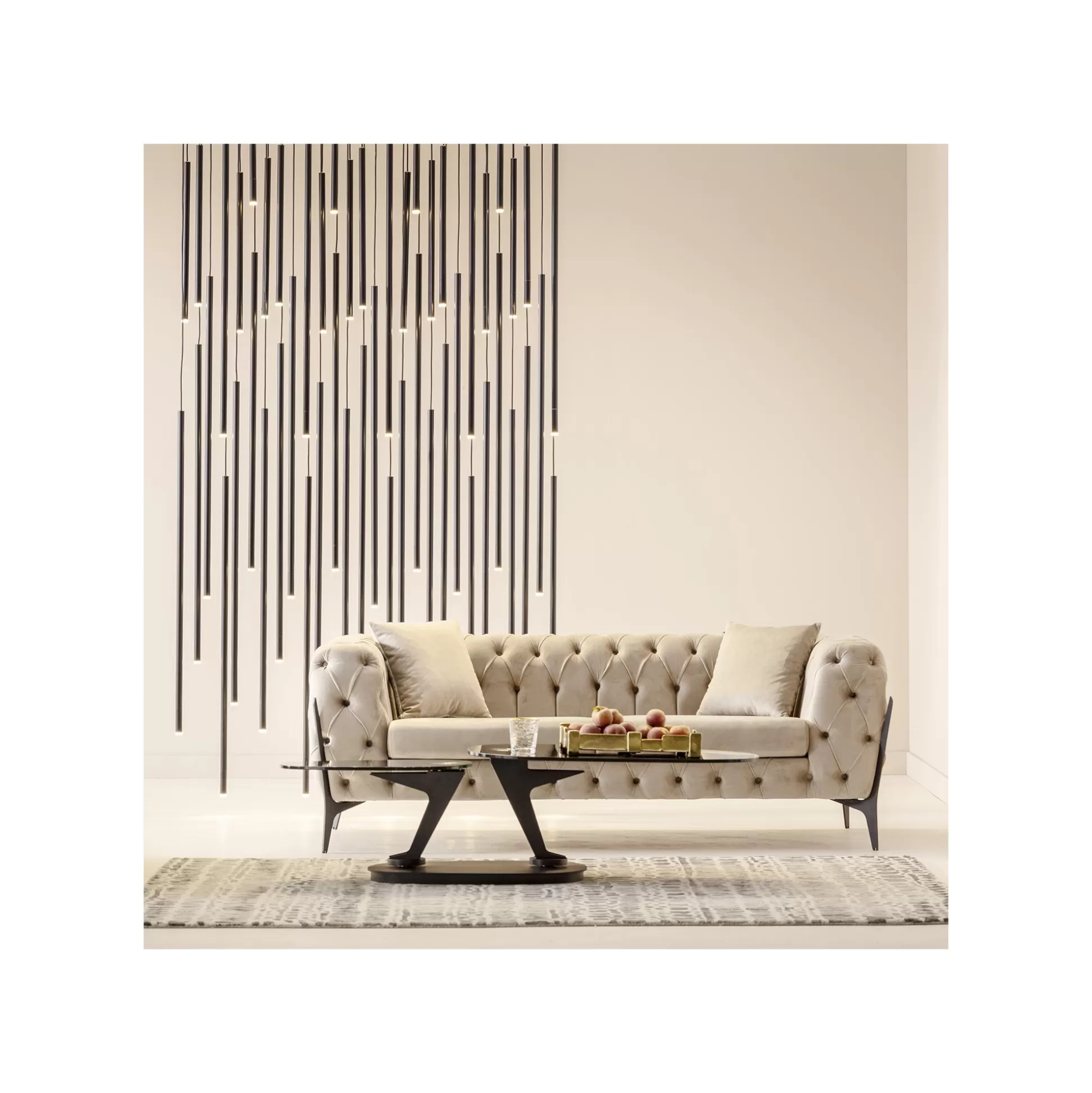 Suspension Living Vegas Deluxe Noire ^KARE Design Shop