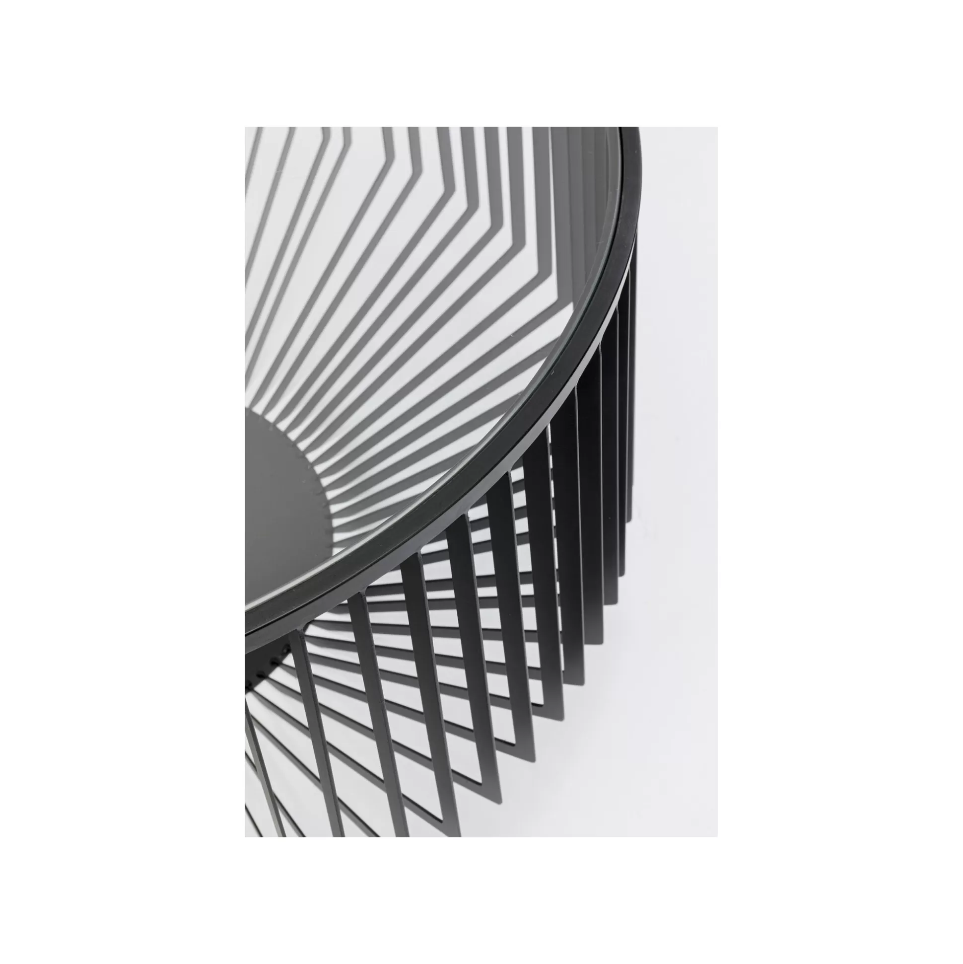 Table Basse Corinne 80cm Noire ^KARE Design Fashion
