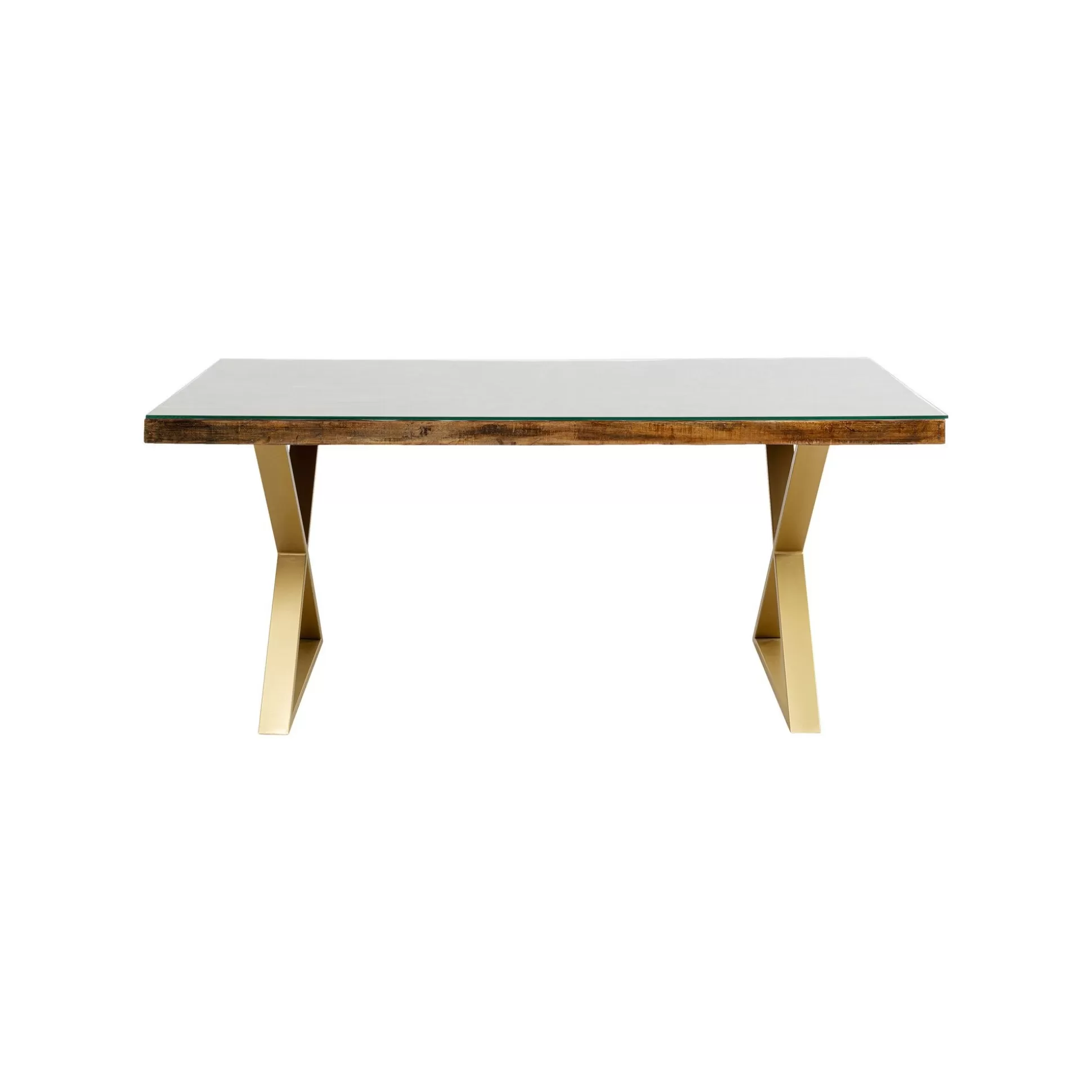 Table Conley Cross 180x90cm Pieds Laiton ^KARE Design Cheap