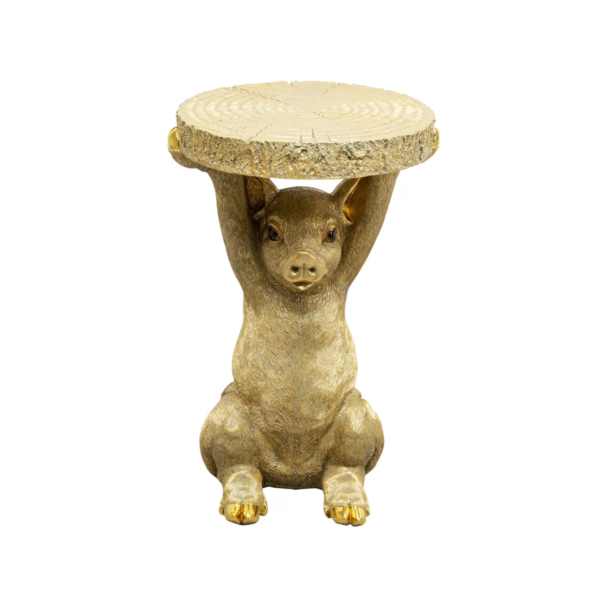 Table D'appoint Animal Cochon Doré ^KARE Design Best Sale