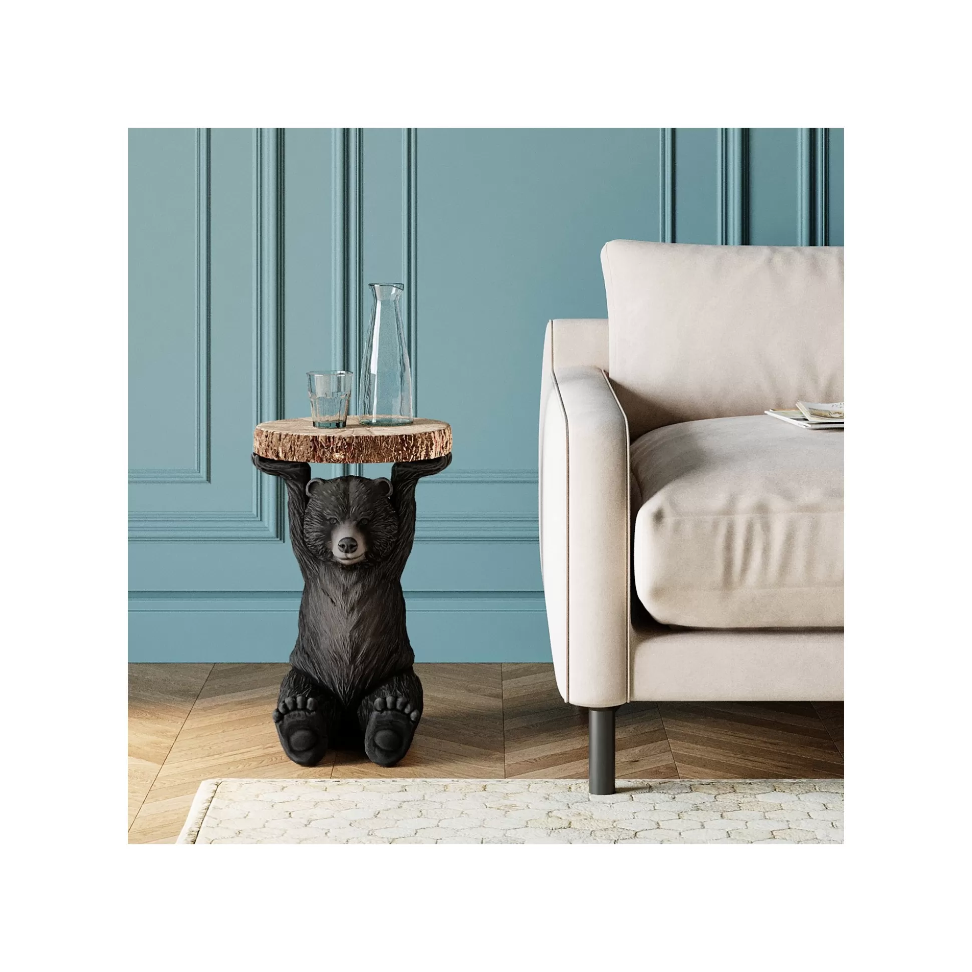 Table D'appoint Animal Ours Noir ^KARE Design Best Sale