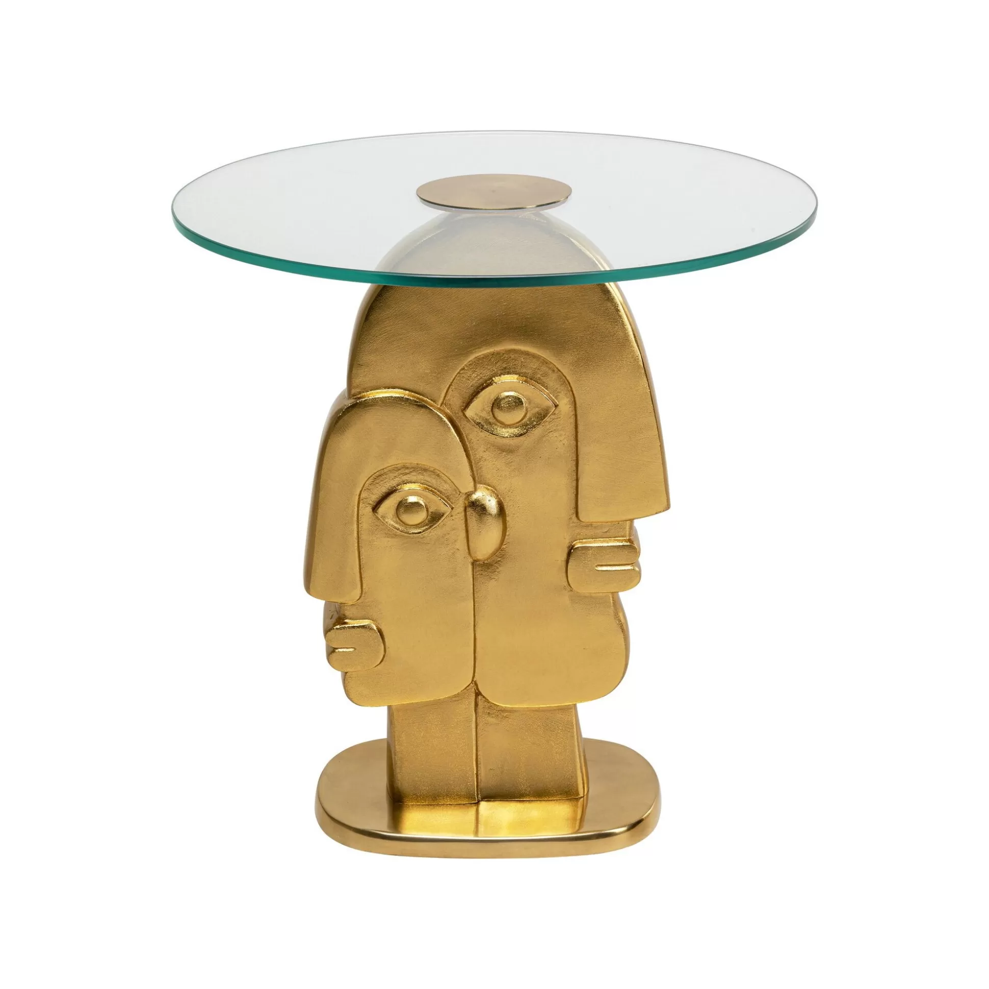 Table D'appoint Deux Visages Dorés 55cm ^KARE Design Sale