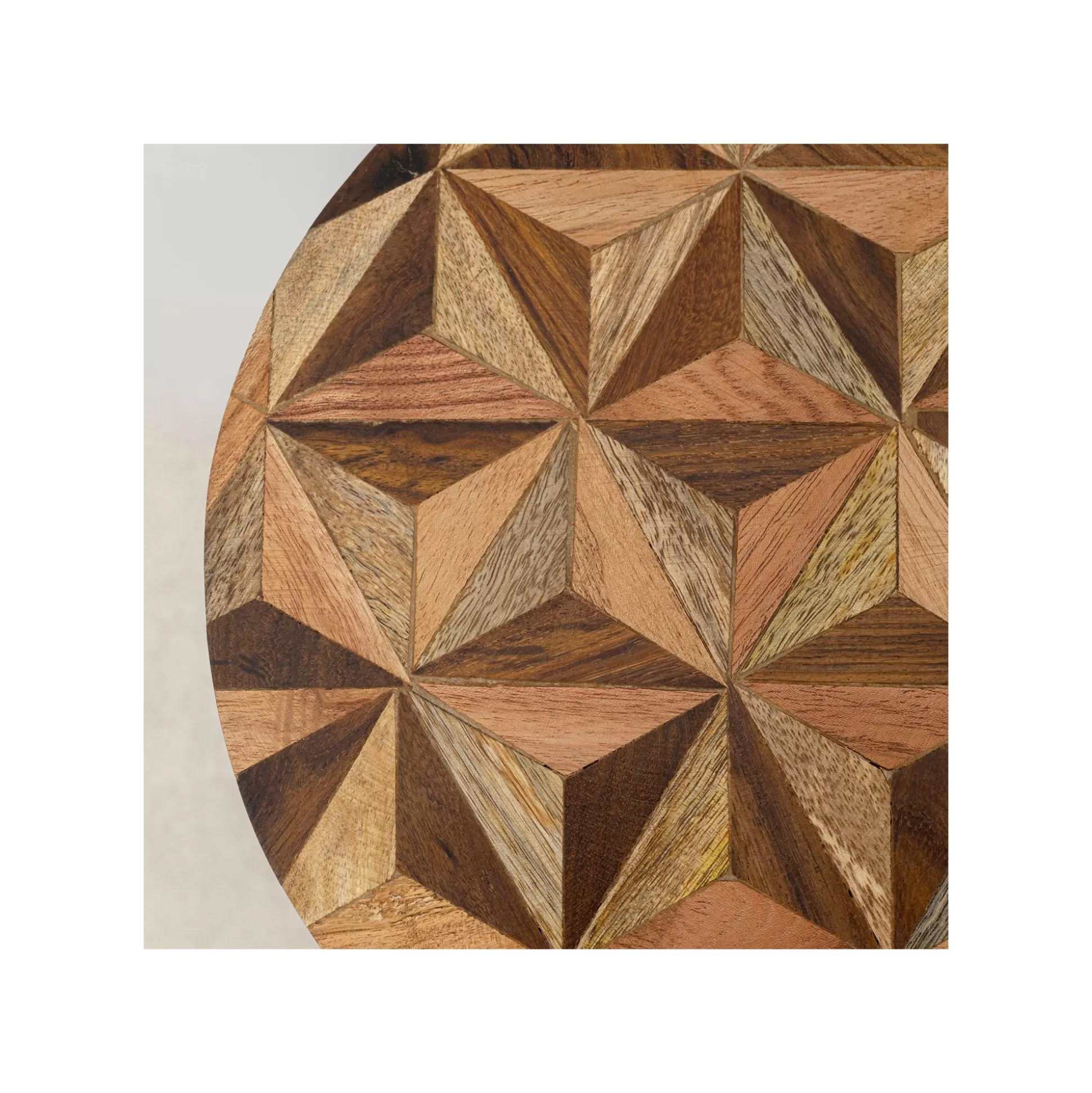 Table D'appoint Domero Geo 25cm Marron Et Dorée ^KARE Design Flash Sale