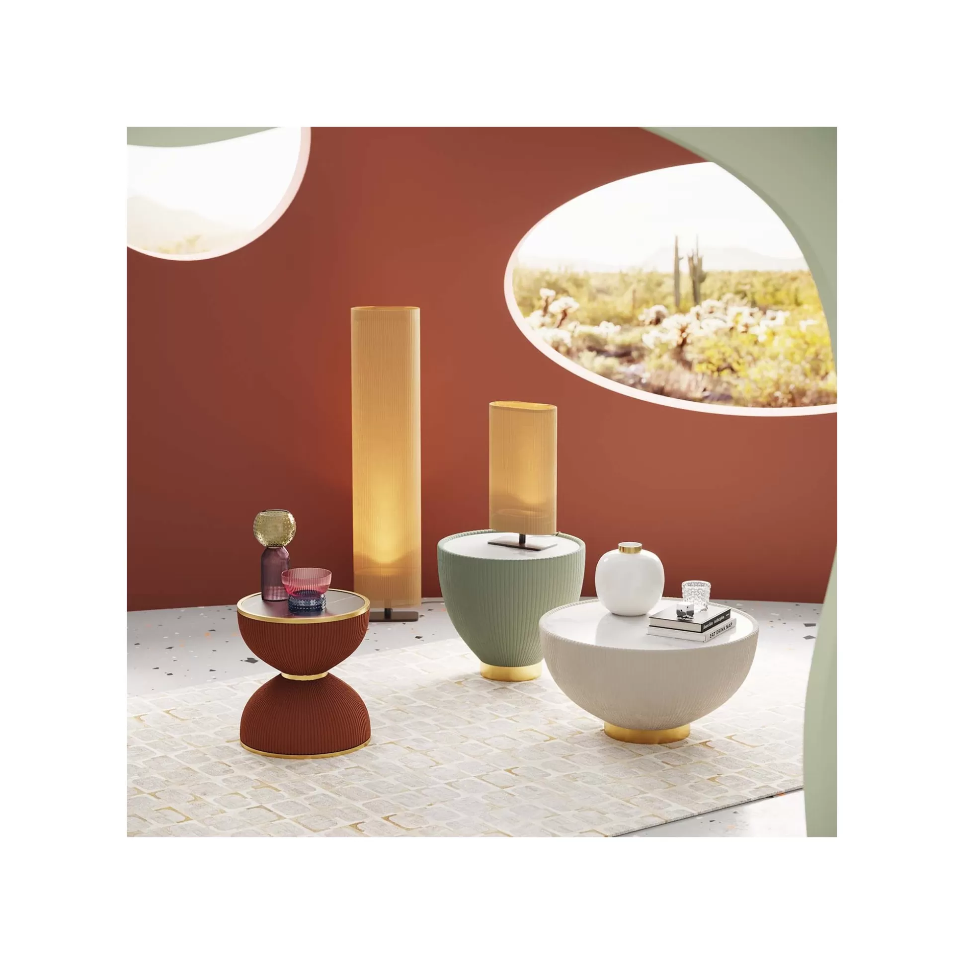 Table D'appoint Endless Vegas 47cm Verte ^KARE Design Discount