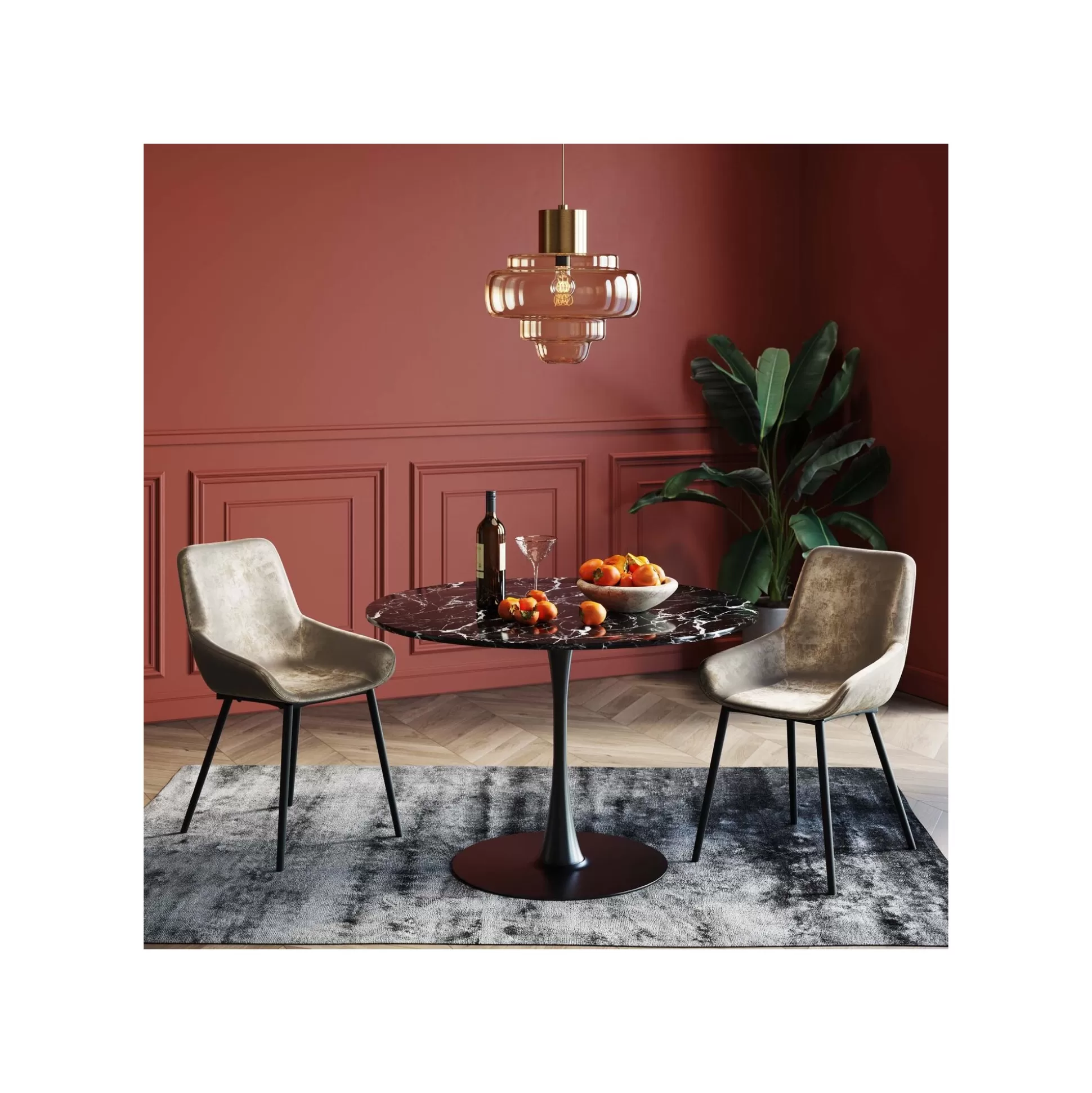 Table Veneto Noire 110cm ^KARE Design Flash Sale