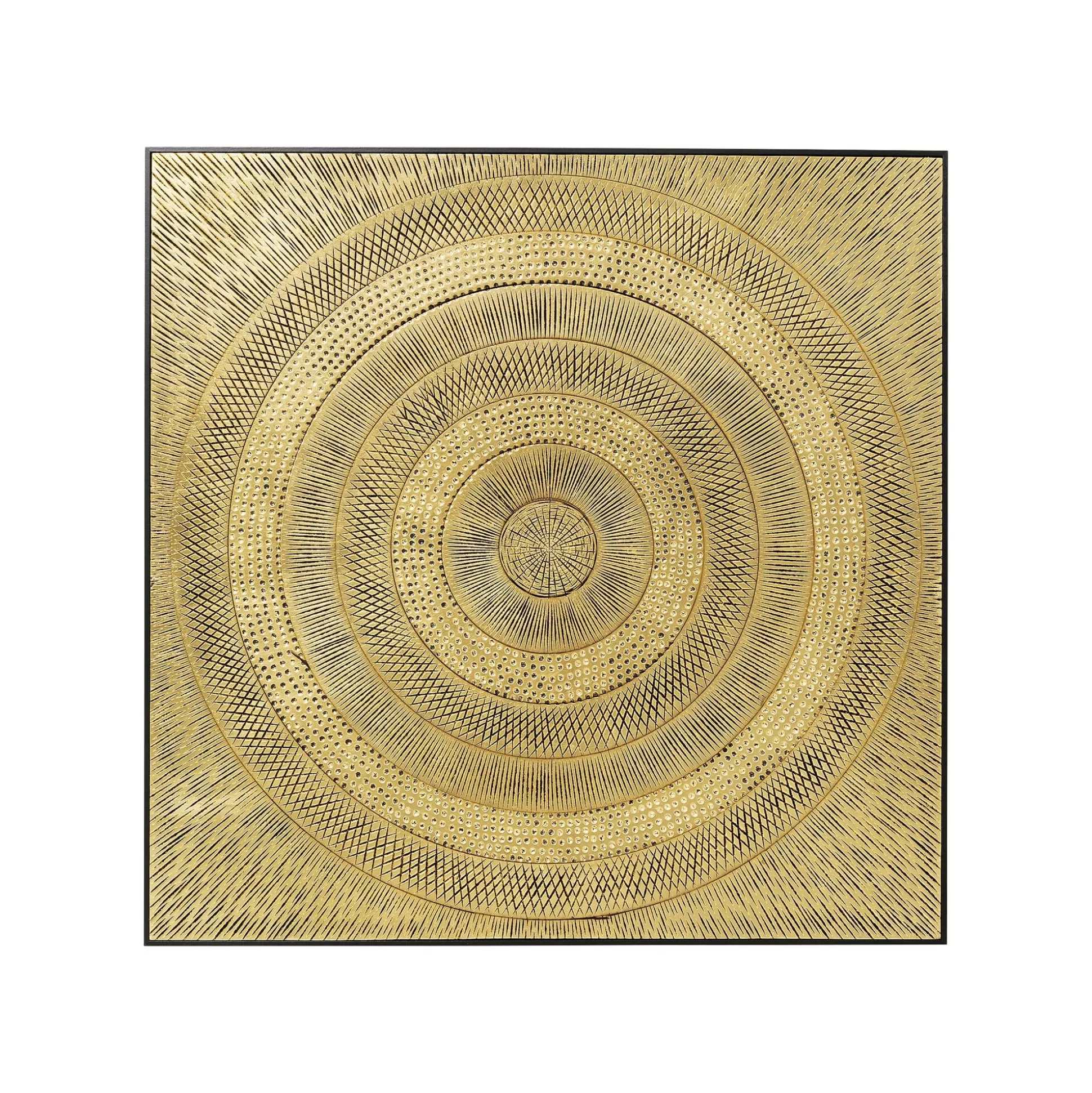 Tableau Art Circle Doré 120x120cm ^KARE Design Online