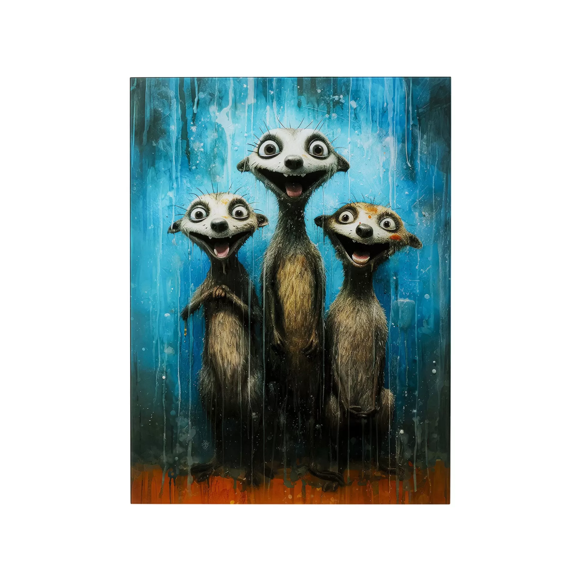 Tableau En Verre Suricates 60x80cm ^KARE Design Cheap