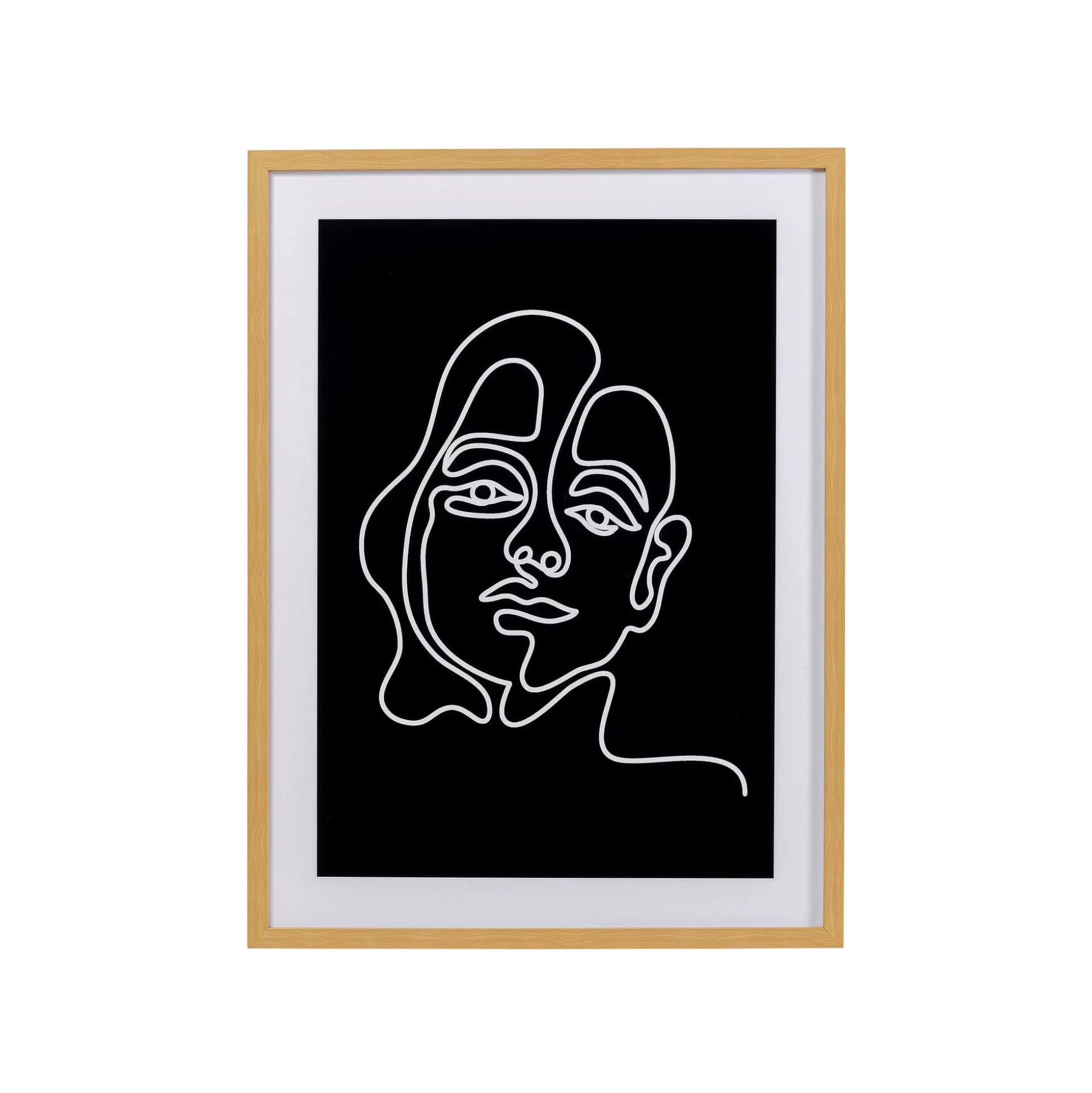 Tableau Faccia Arte Noir Et Blanc Femme 60x80cm ^KARE Design Cheap