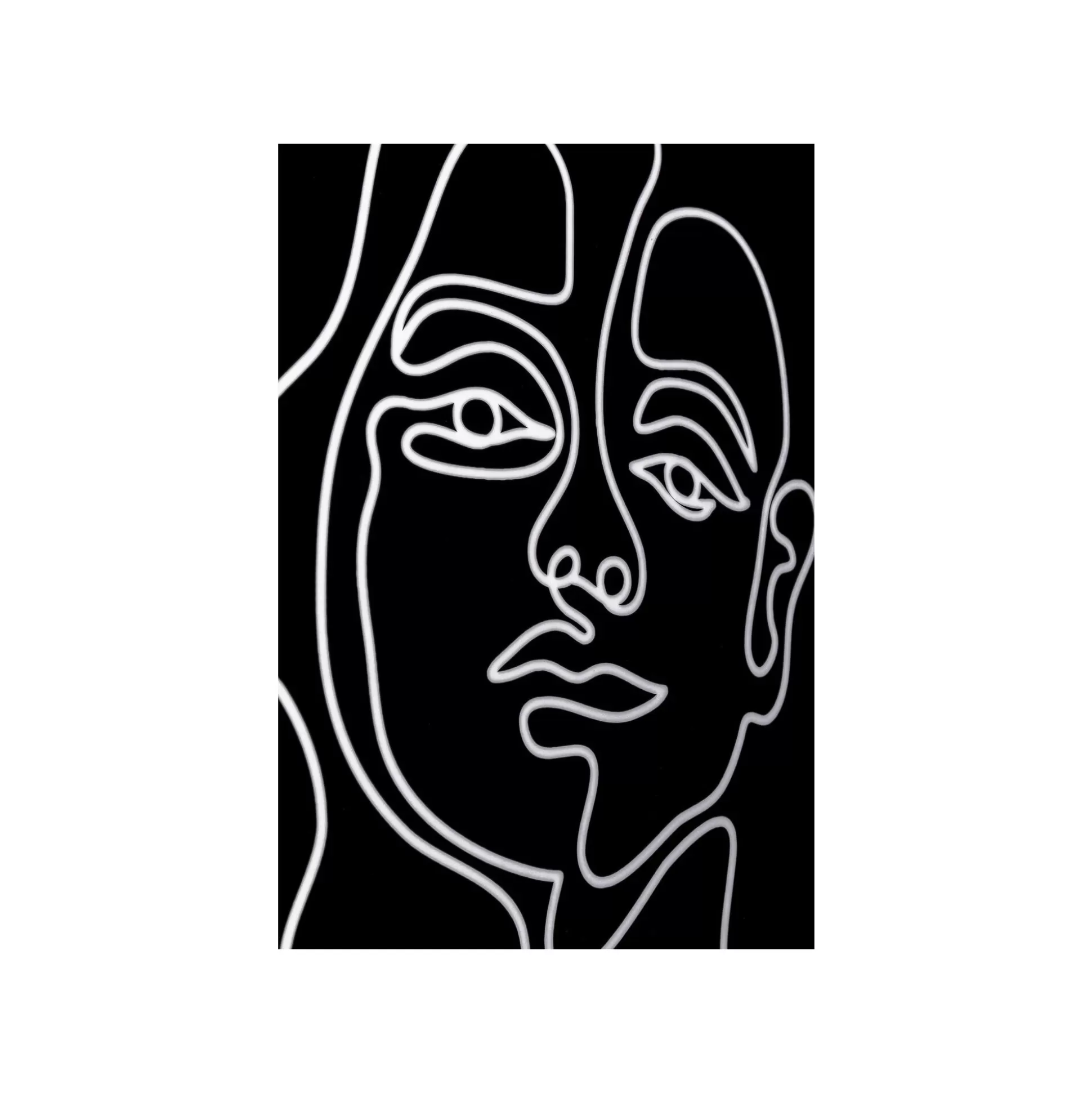Tableau Faccia Arte Noir Et Blanc Femme 60x80cm ^KARE Design Cheap