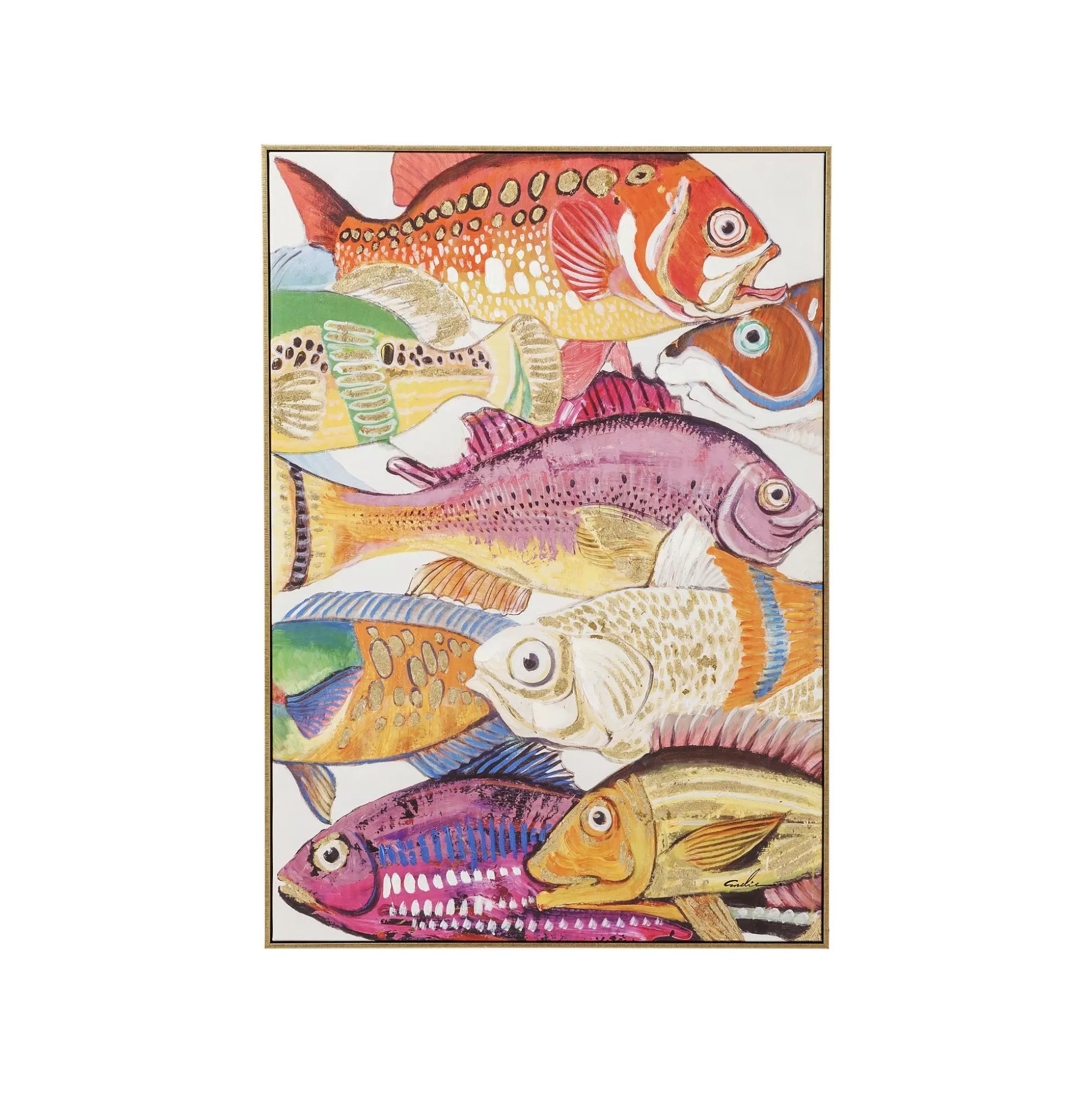 Tableau Touched Fish Meeting One 70x100cm ^KARE Design Discount