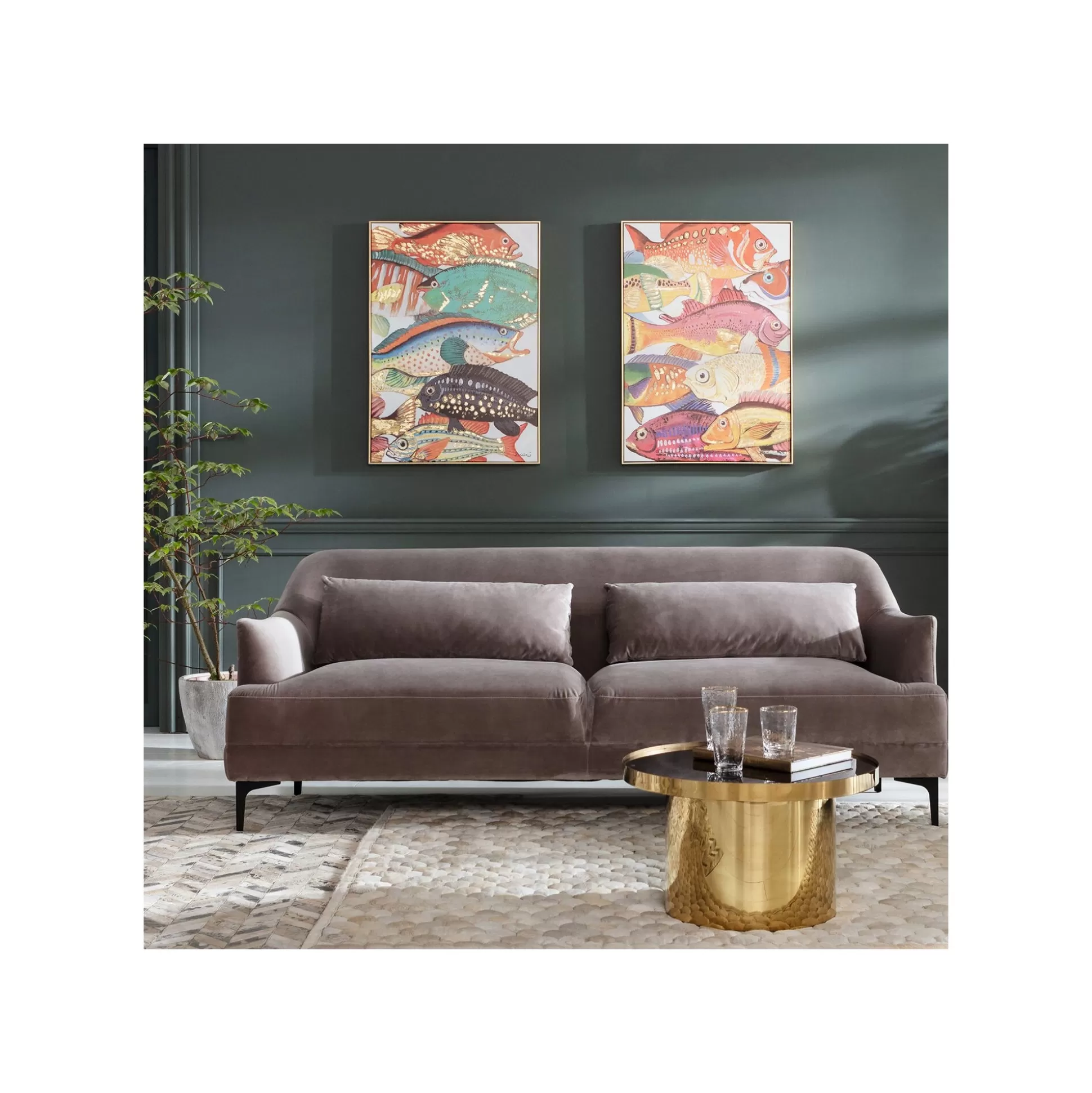 Tableau Touched Fish Meeting One 70x100cm ^KARE Design Discount