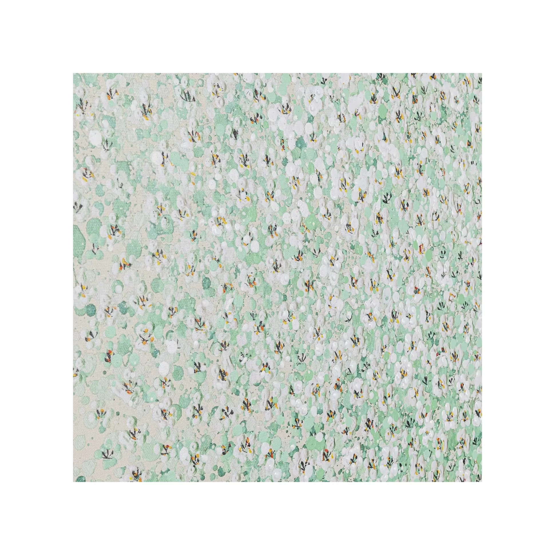 Tableau Touched Fleurs Pirogue Beige Et Vert 120x160cm ^KARE Design Best