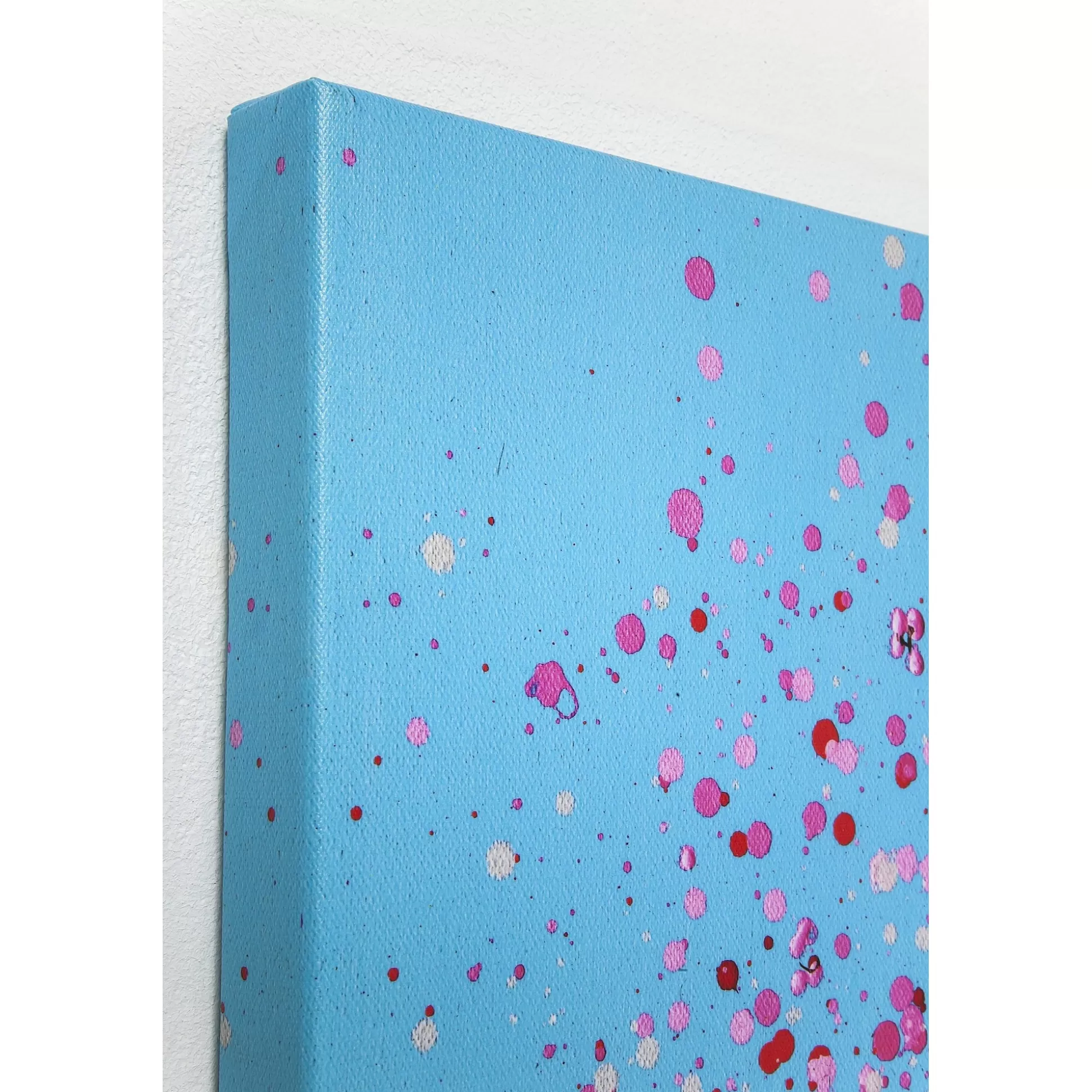Tableau Touched Fleurs Pirogue Bleu Et Rose 120x160cm ^KARE Design Flash Sale