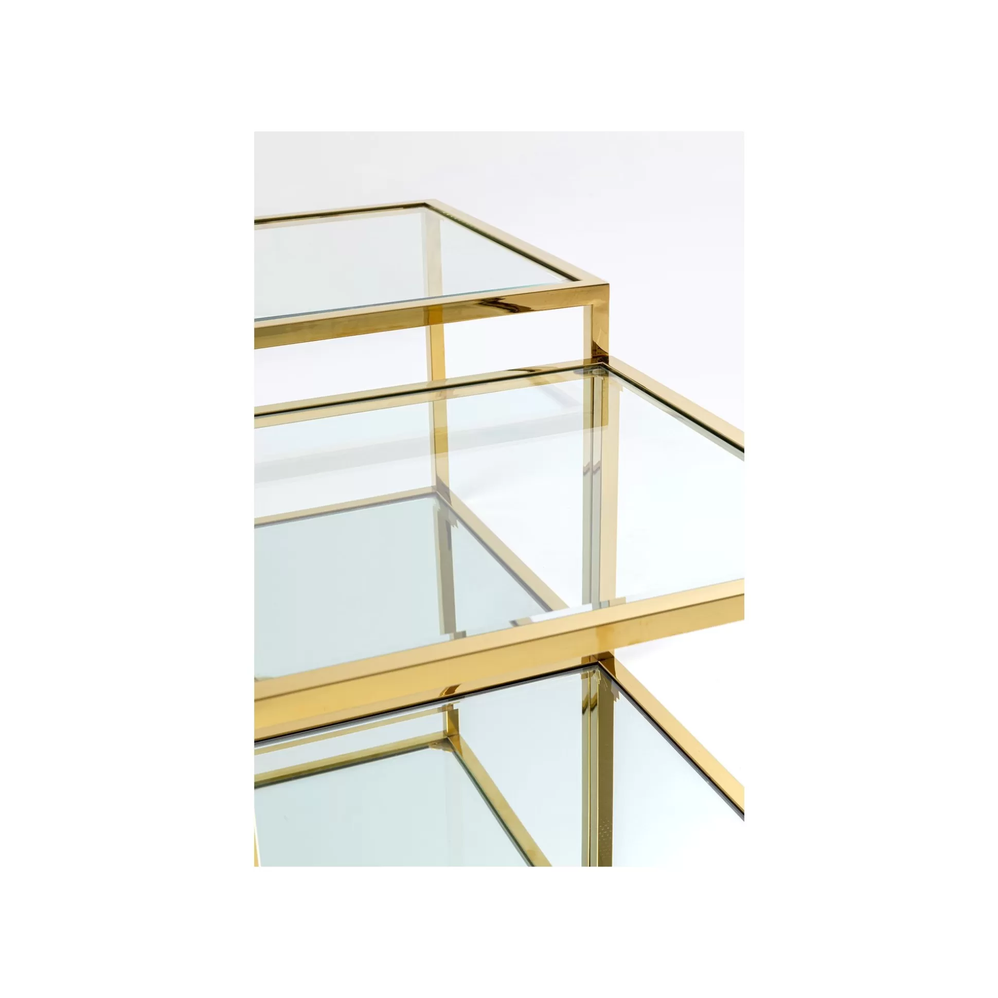 Tables Basses Orion Set De 4 Dorées ^KARE Design Outlet