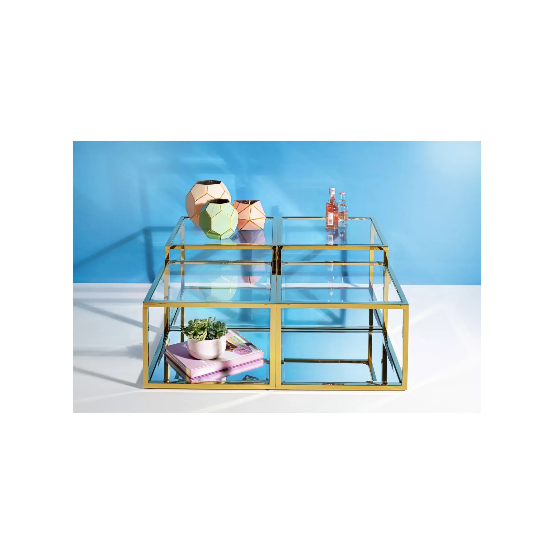 Tables Basses Orion Set De 4 Dorées ^KARE Design Outlet