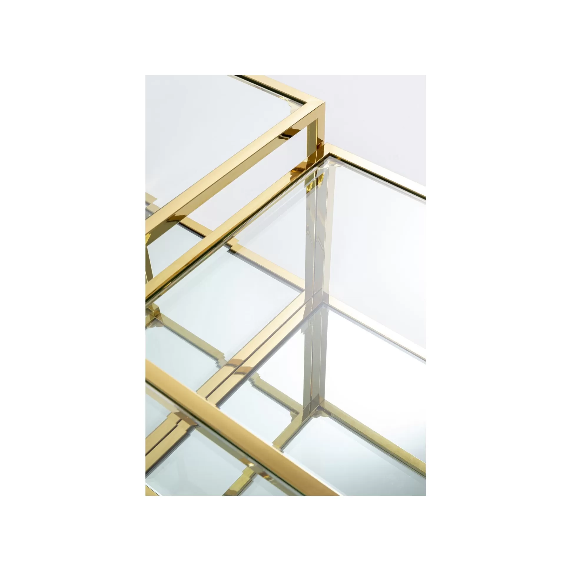 Tables Basses Orion Set De 4 Dorées ^KARE Design Outlet