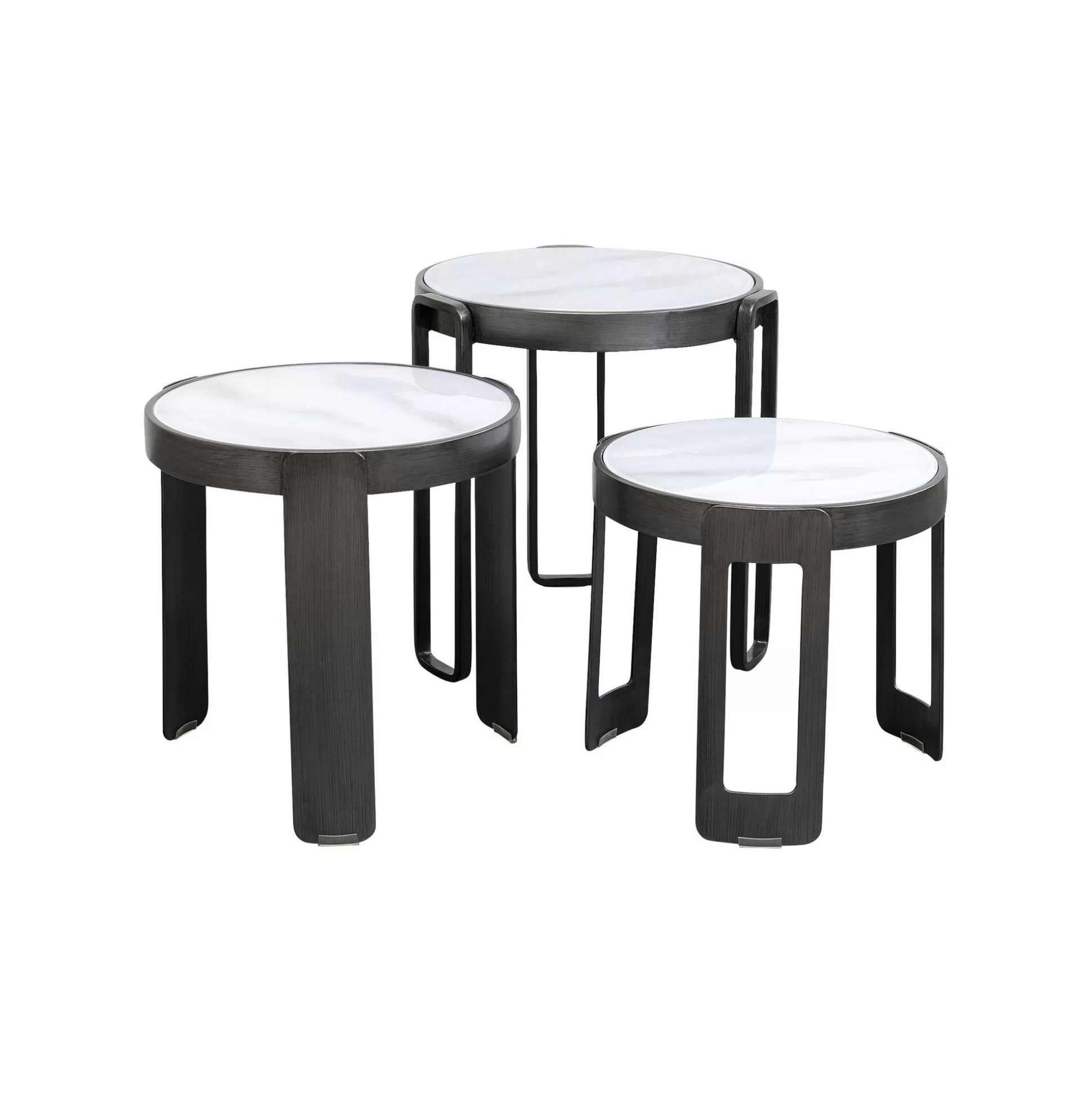 Tables Basses Perelli Noires Set De 3 ^KARE Design Outlet