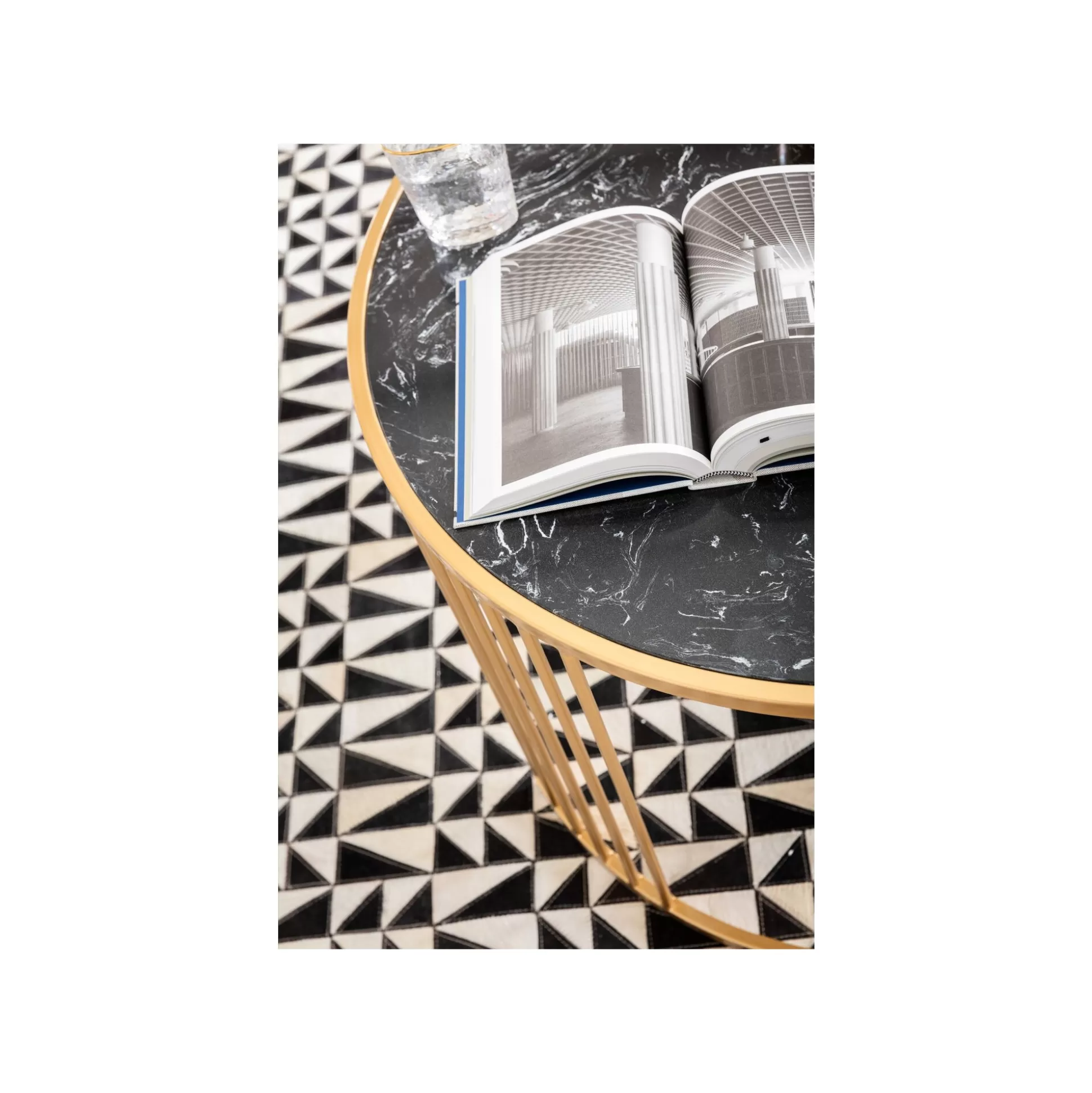 Tables Basses Roma Set De 2 Noires Et Dorées ^KARE Design Cheap