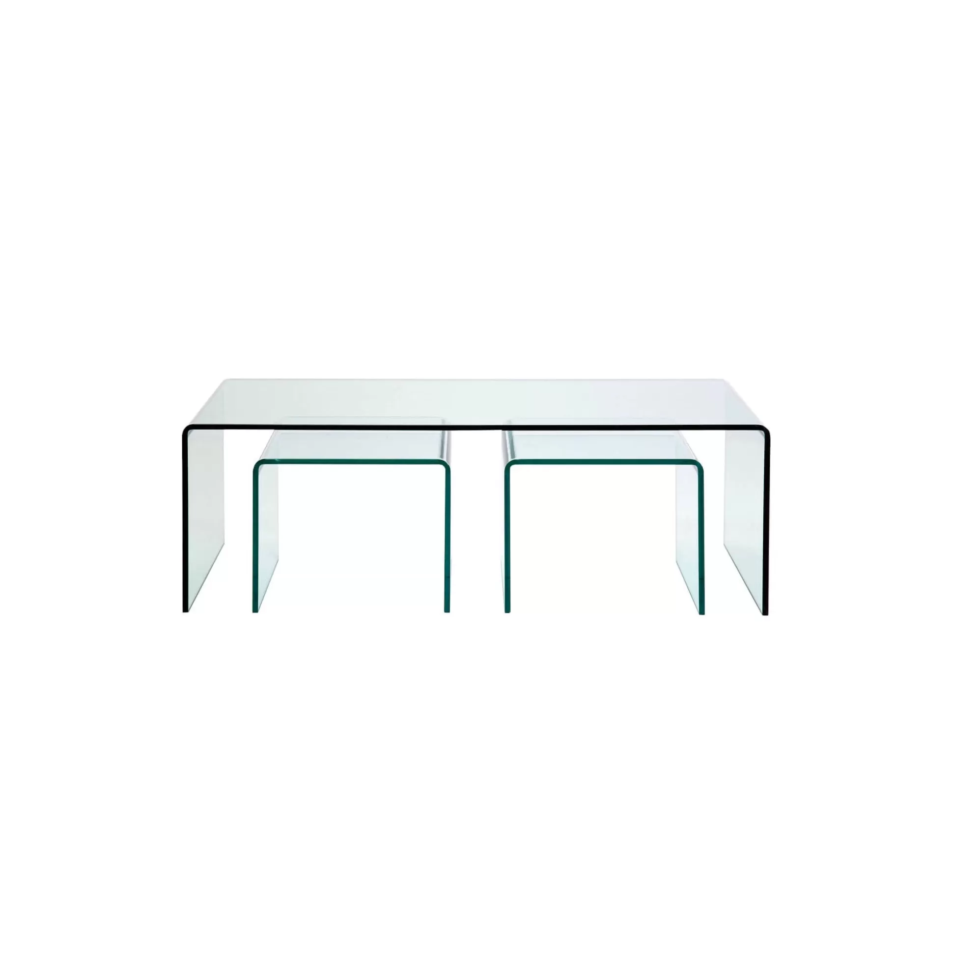 Tables Basses Visible Clear Set De 3 ^KARE Design Store